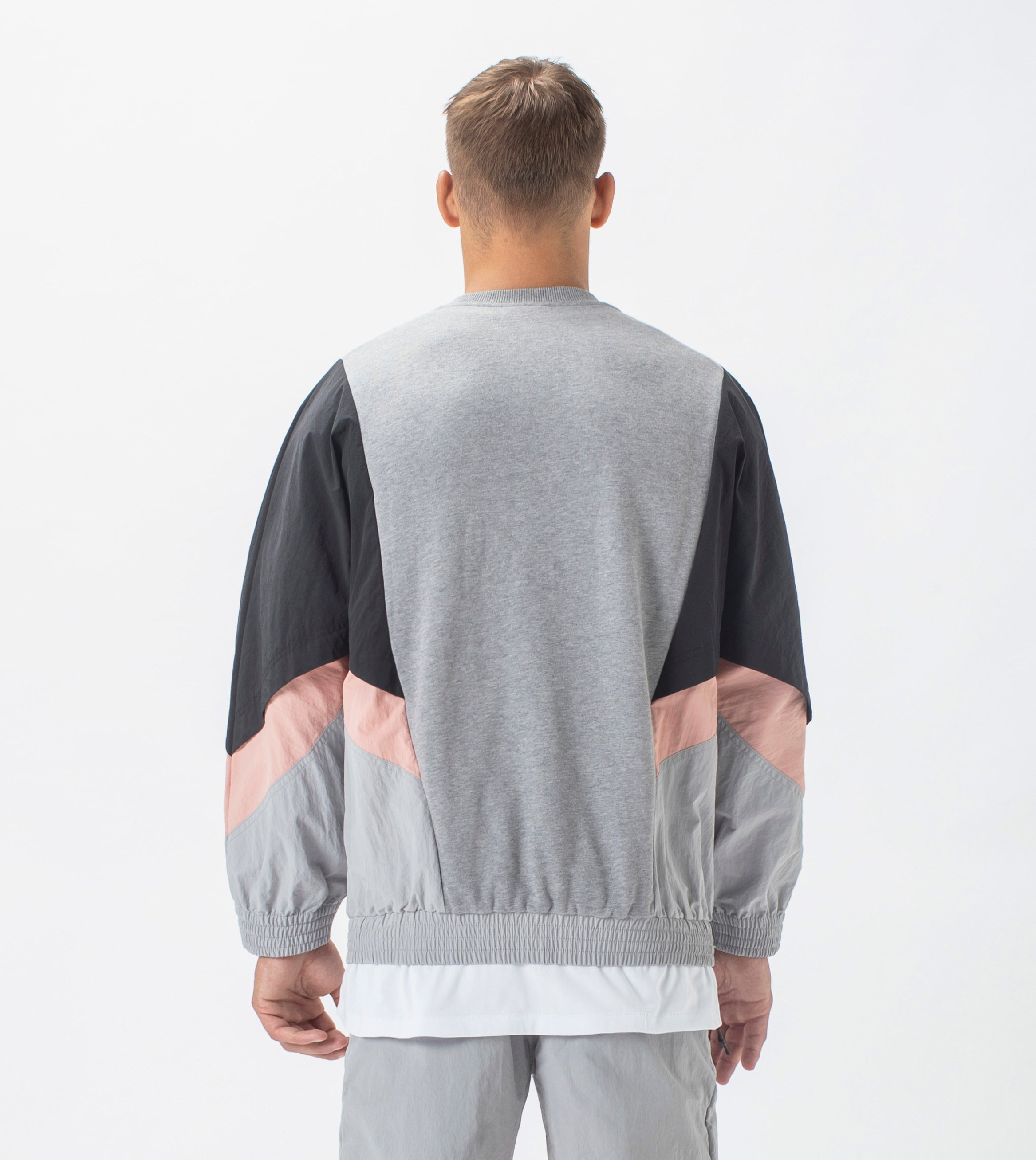 Track Lowgo Crew Sweat Dk Grey Marle
