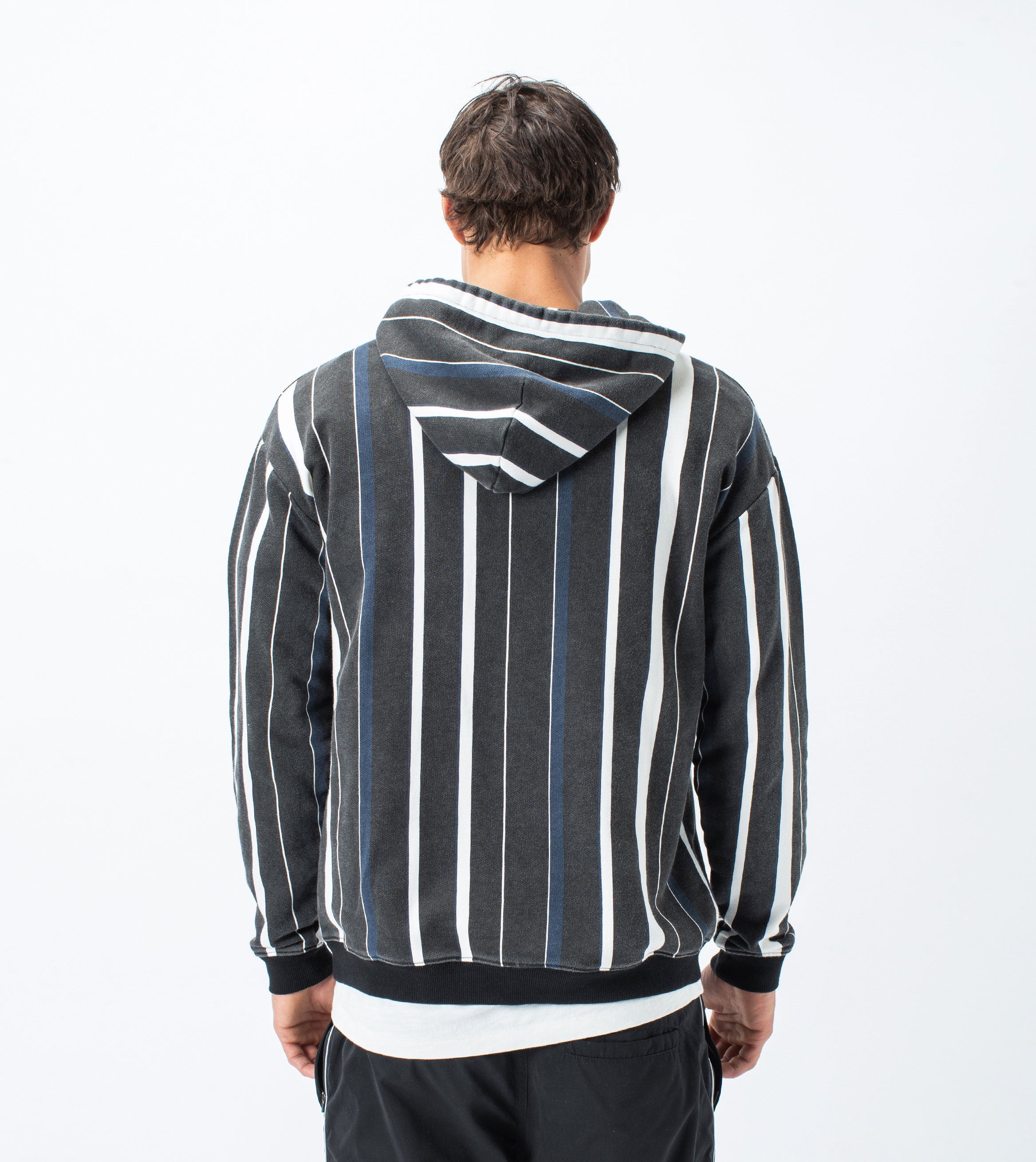 Triumvirate Rugger Hood Sweat Black/Milk - Sale