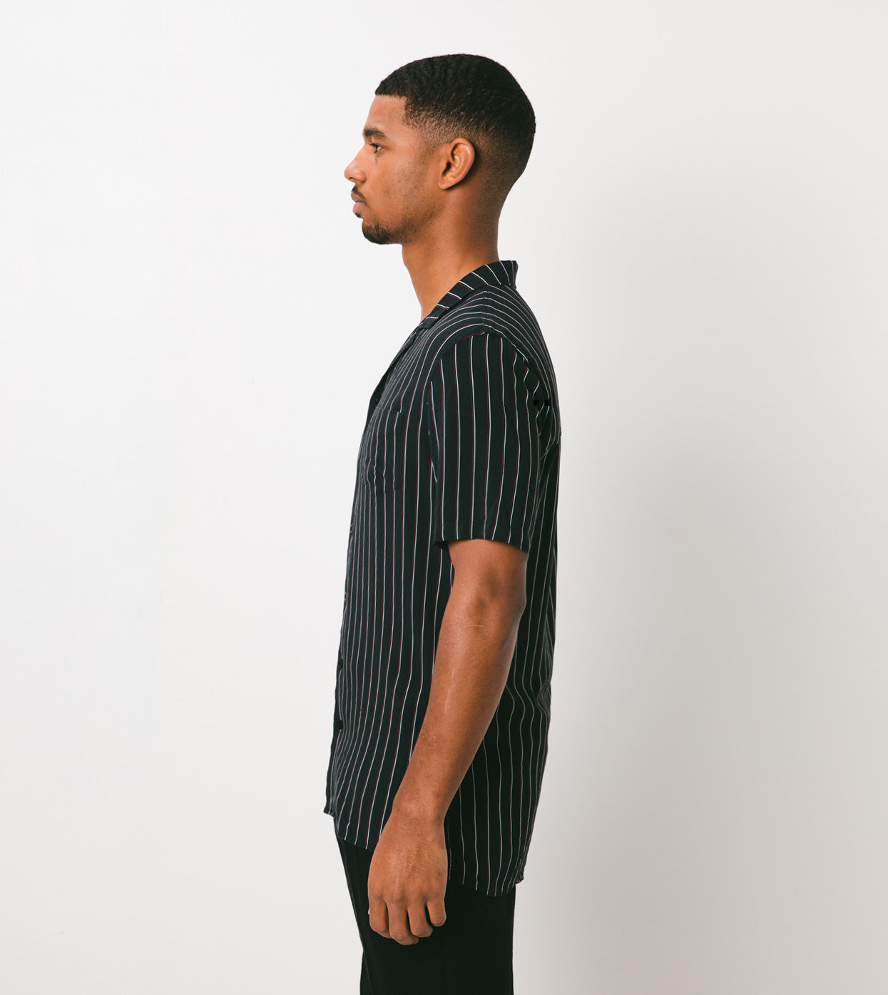 Twinstripe SS Shirt Black - Sale