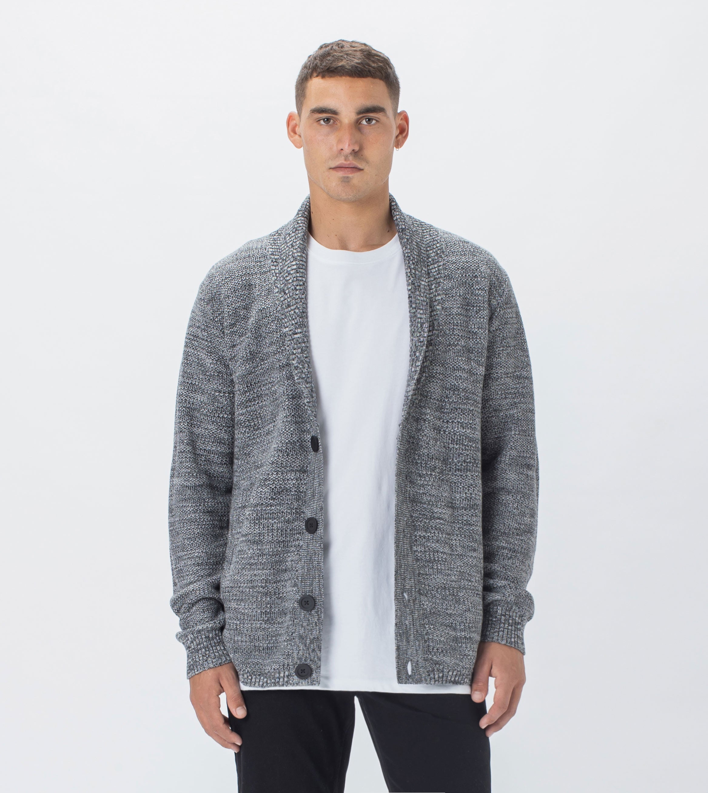 Twisted Harlem Cardigan Ash