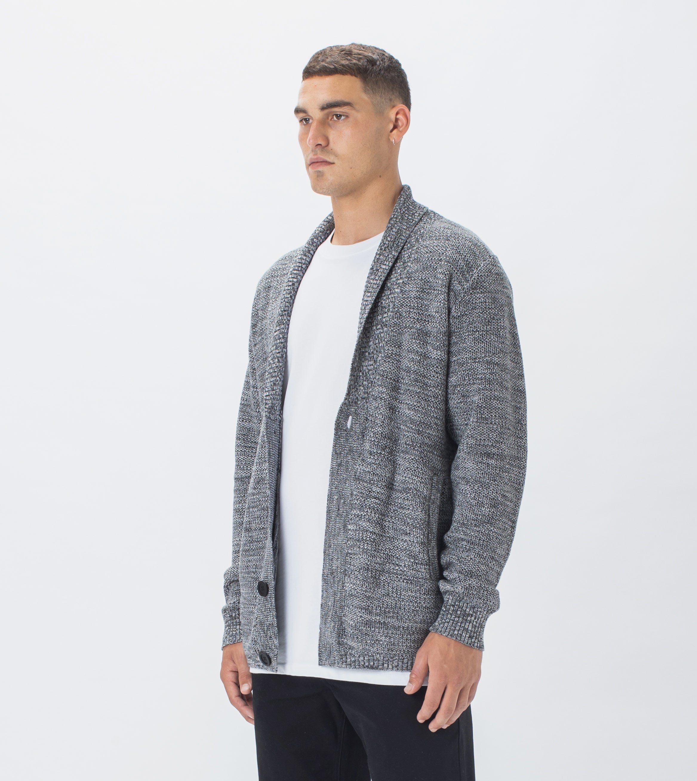 Twisted Harlem Cardigan Ash