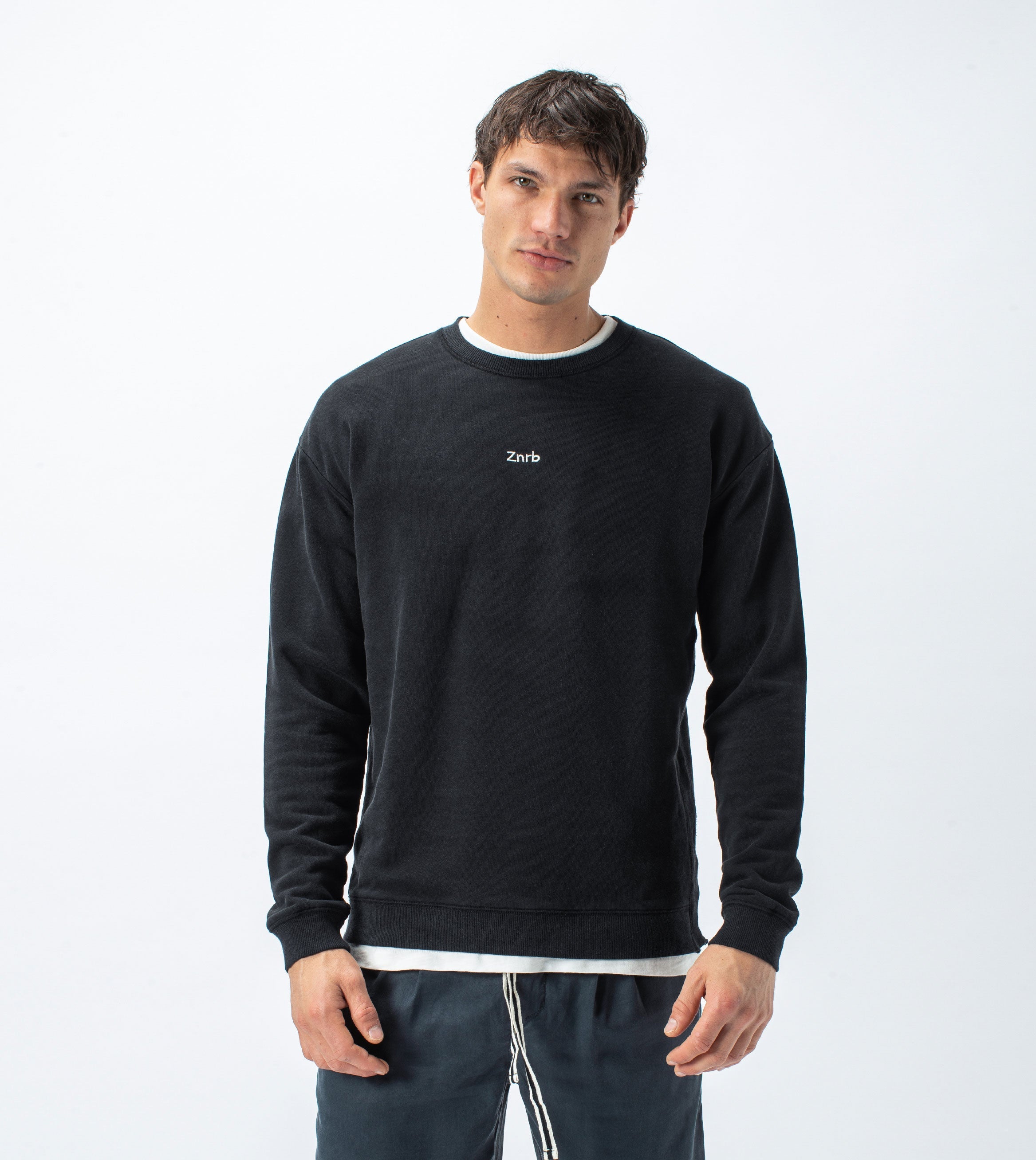Typeface Rugger Crew Sweat Smokey Black - Sale