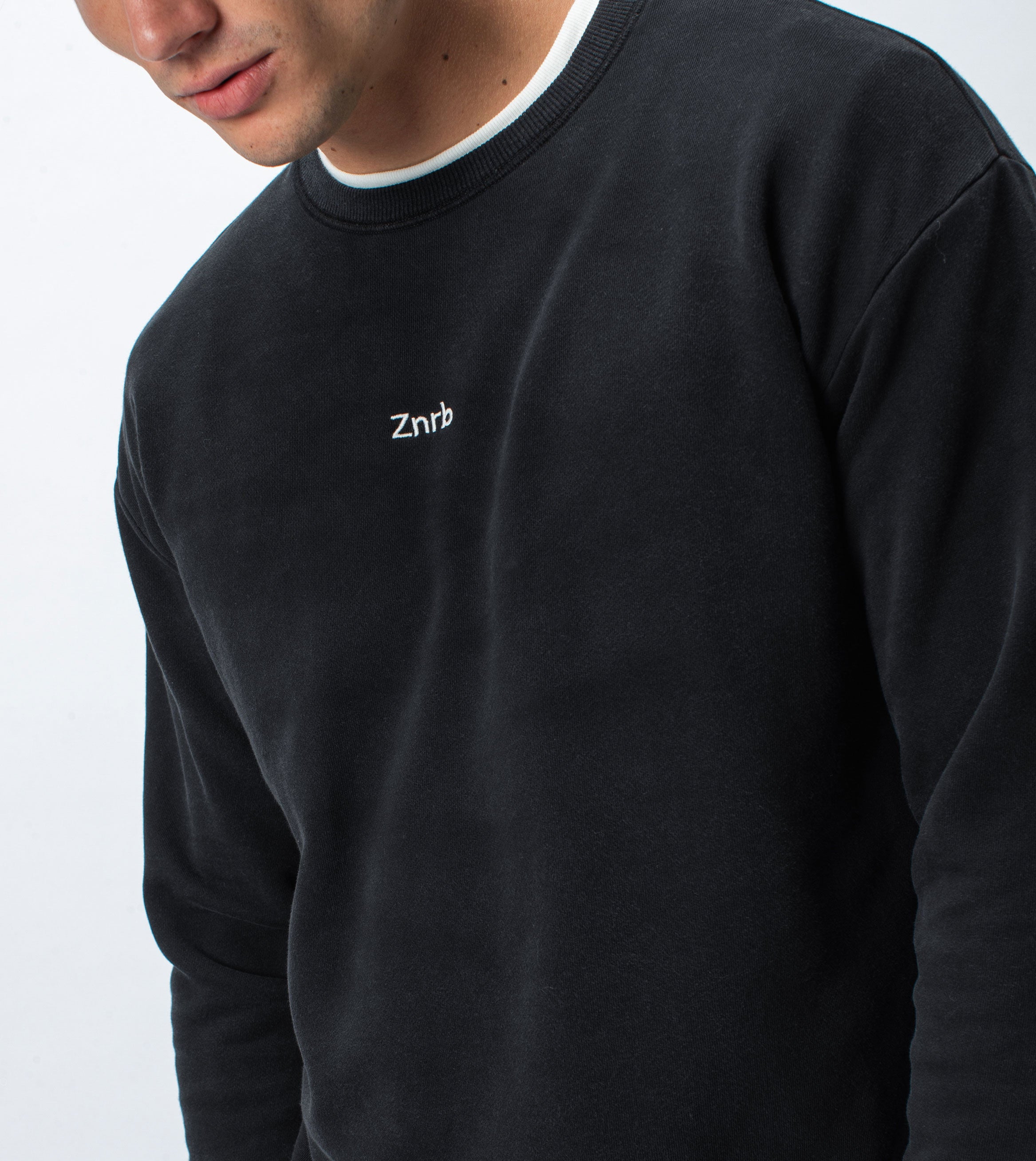 Typeface Rugger Crew Sweat Smokey Black - Sale