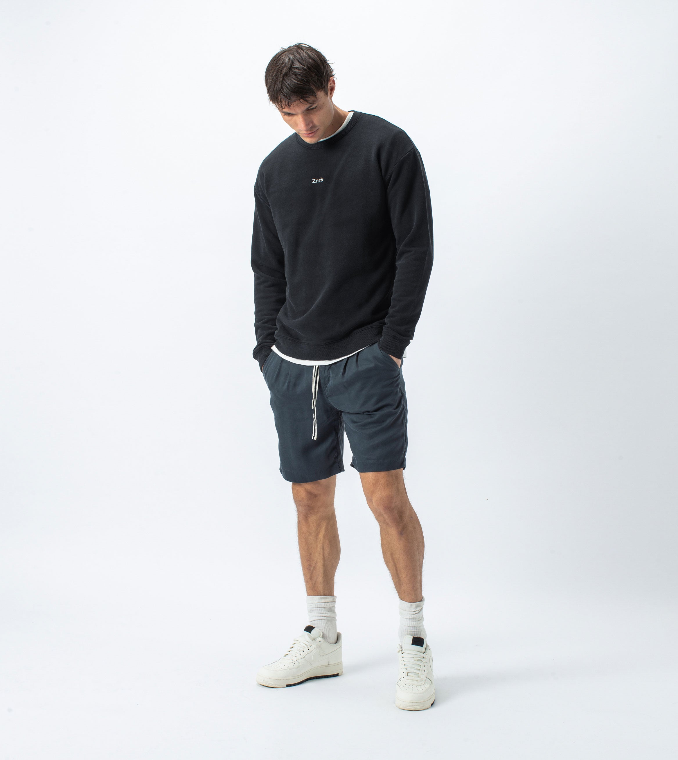 Typeface Rugger Crew Sweat Smokey Black - Sale