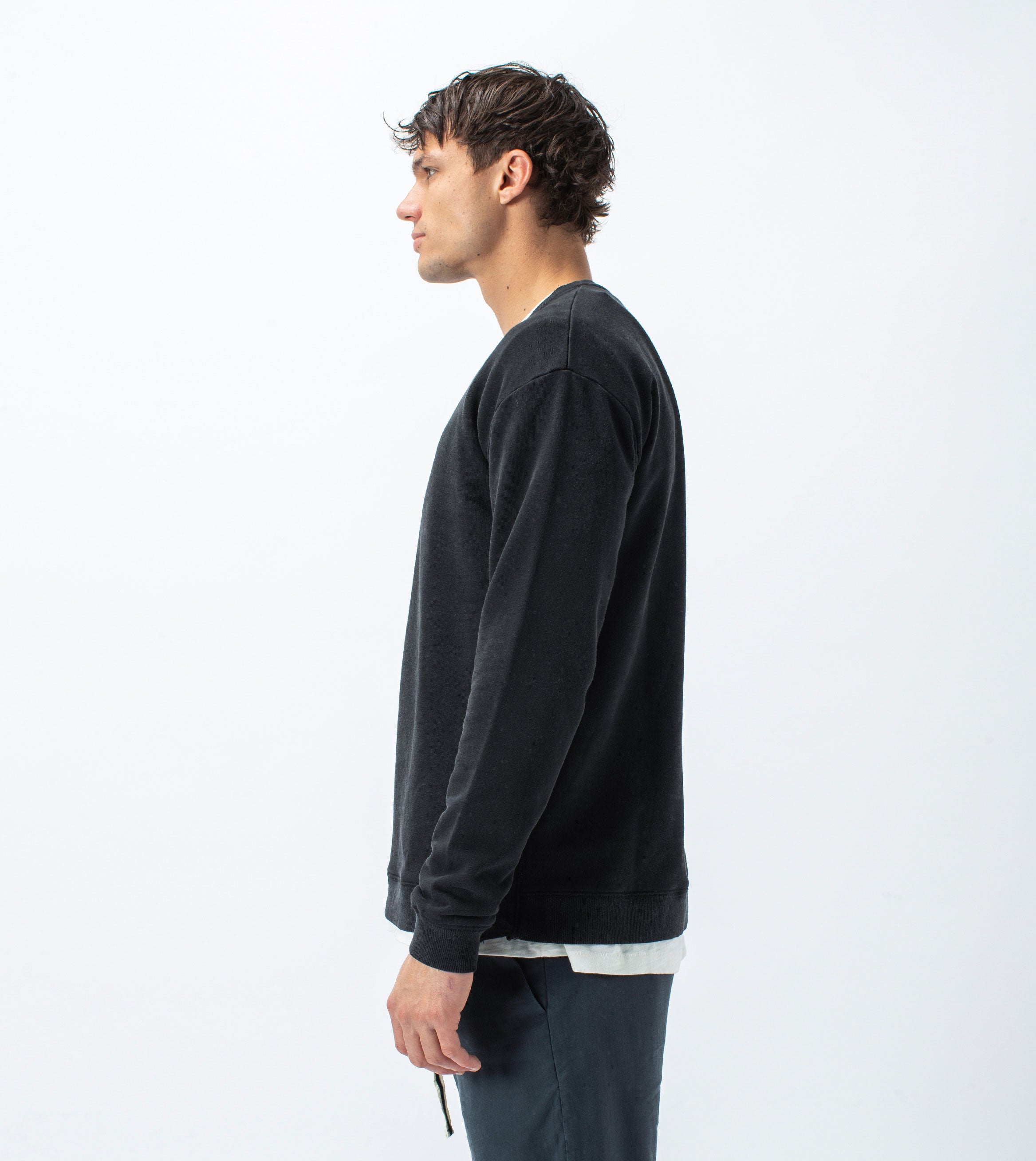 Typeface Rugger Crew Sweat Smokey Black - Sale