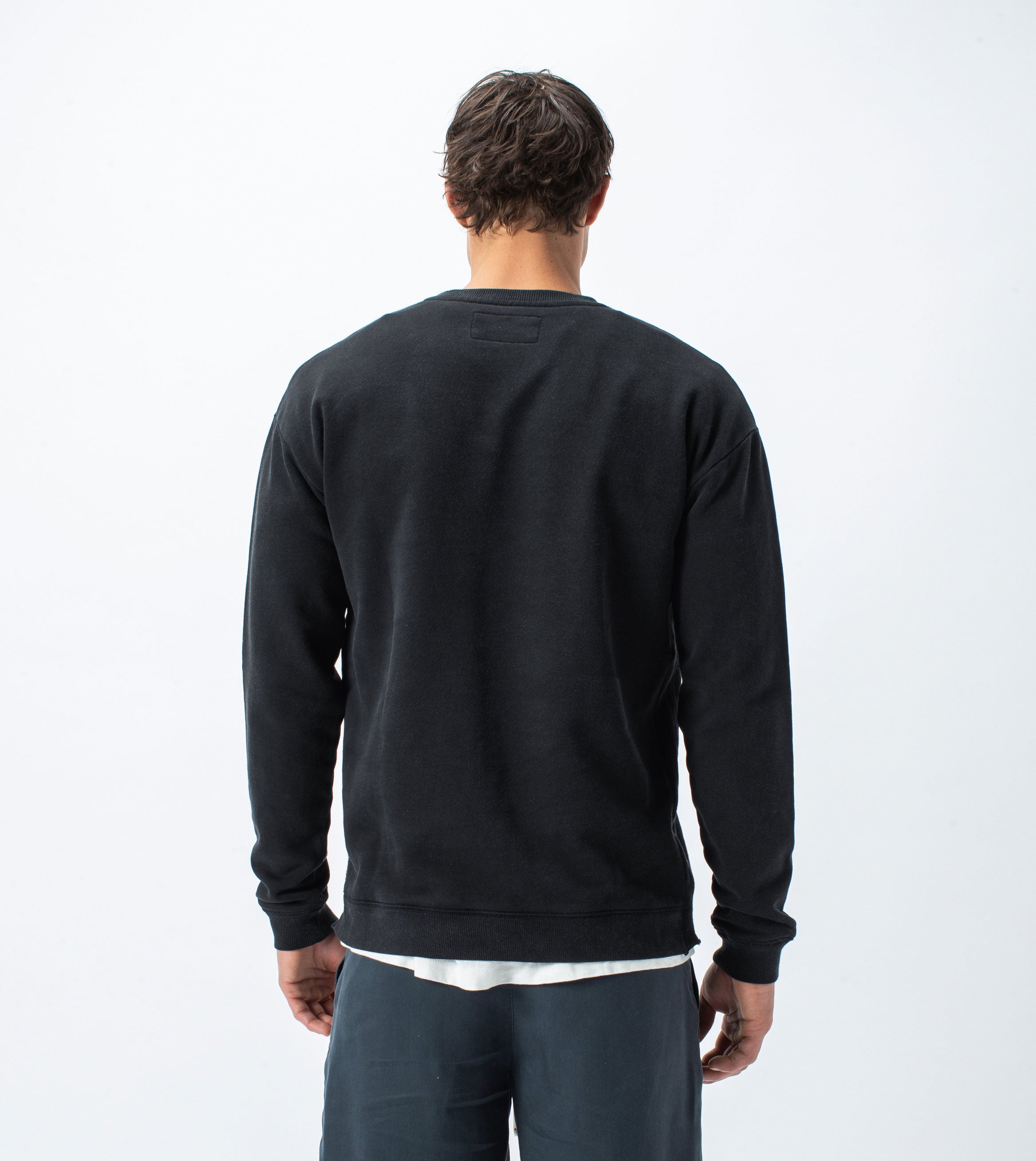 Typeface Rugger Crew Sweat Smokey Black - Sale
