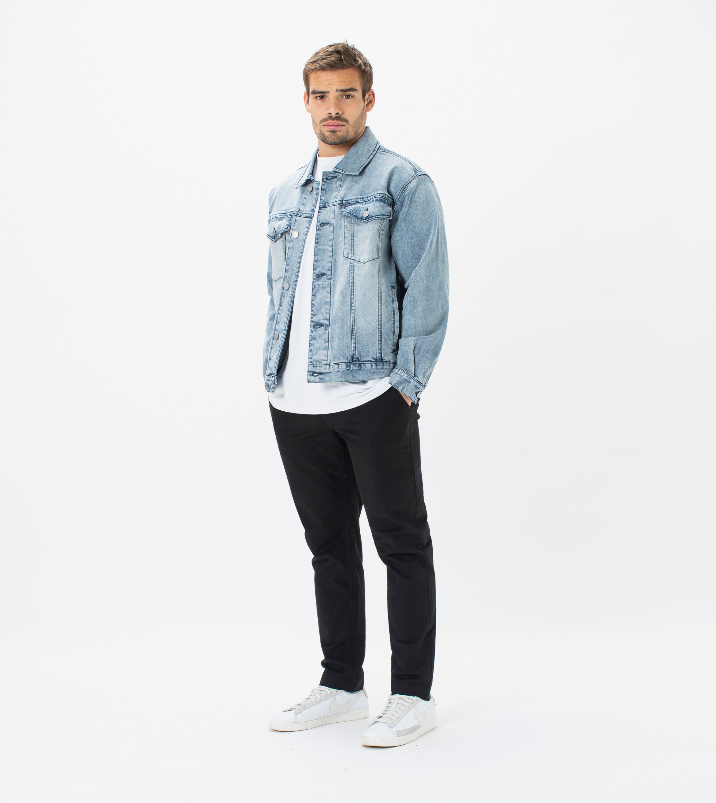 Vintage Denim Jacket Mineral Blue
