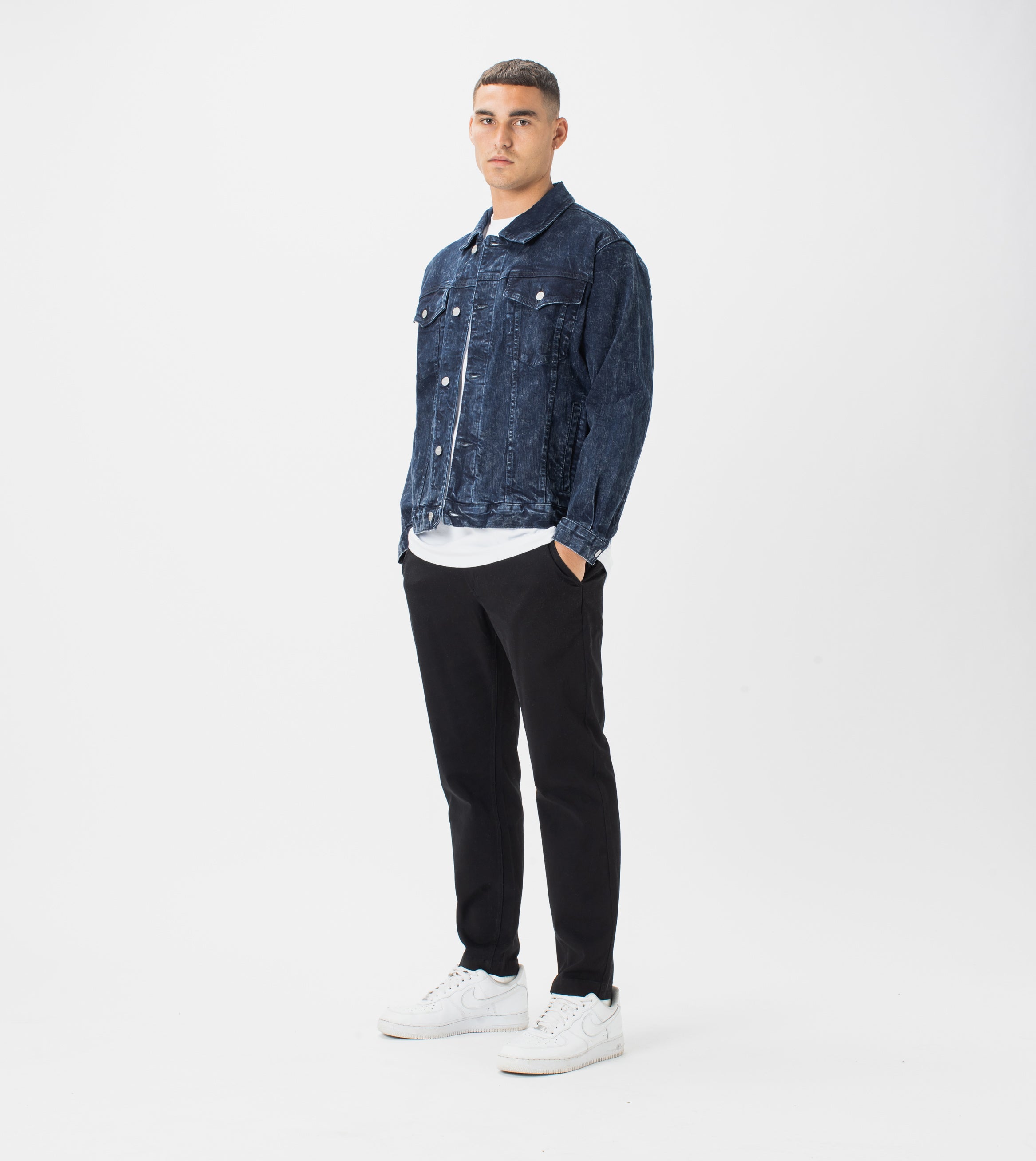 Vintage Denim Jacket Salt Ink