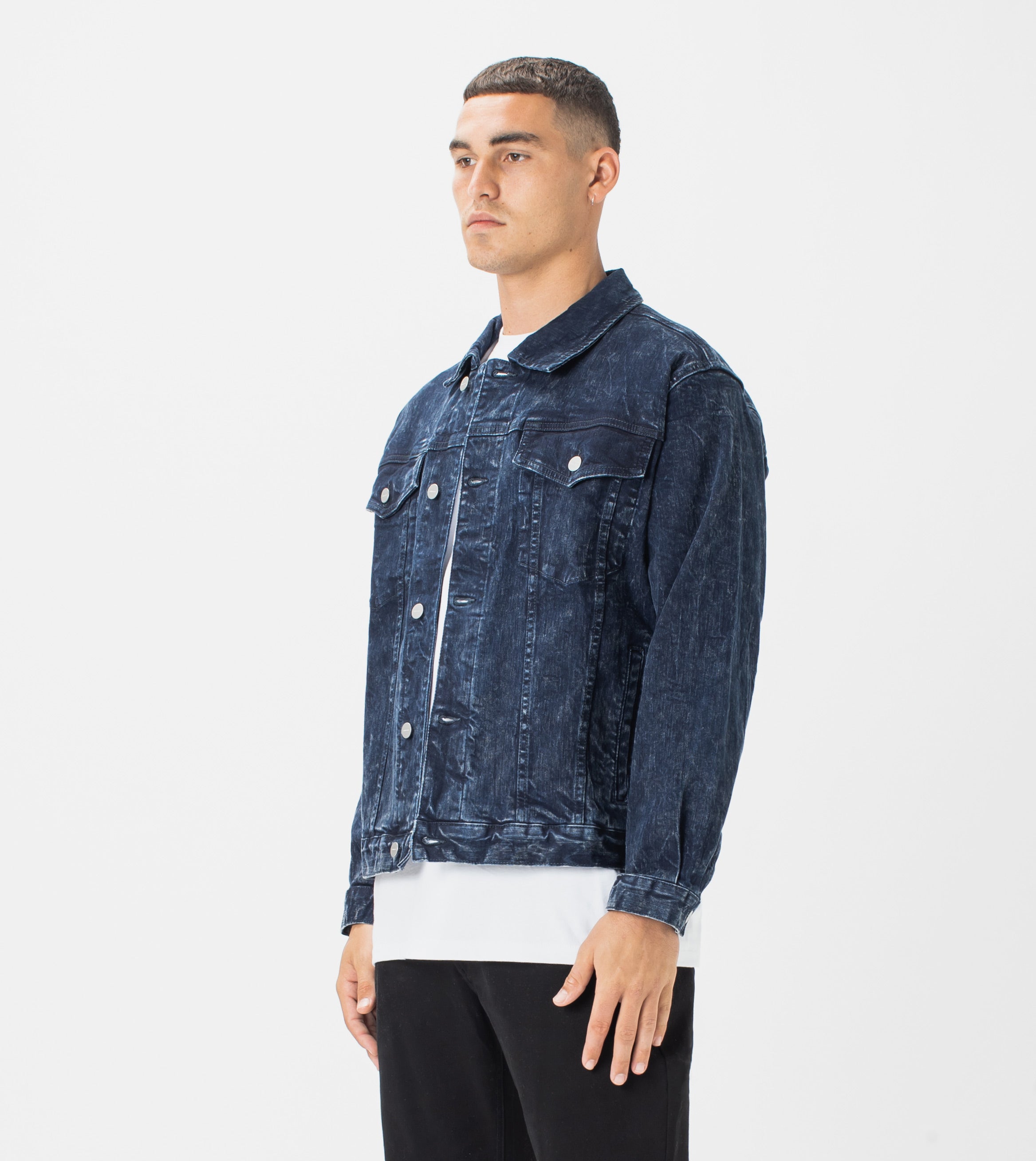 Vintage Denim Jacket Salt Ink