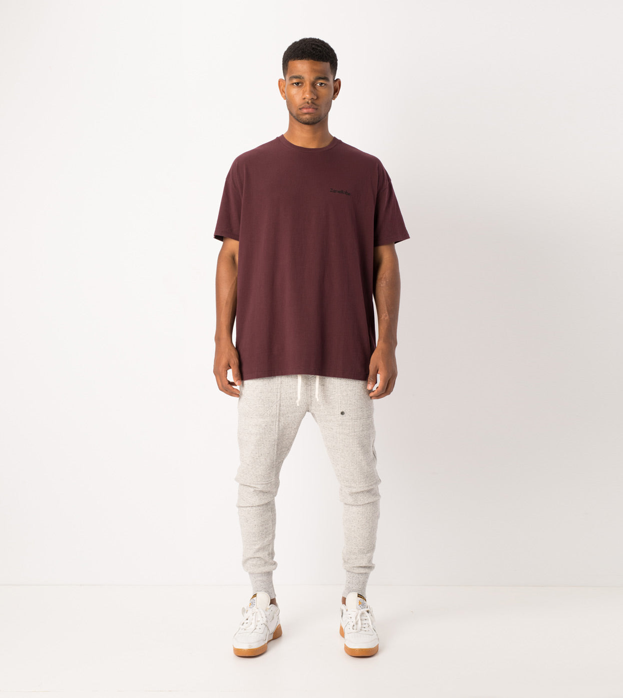 Waffle Blockshot Fleece Pant Storm Marle