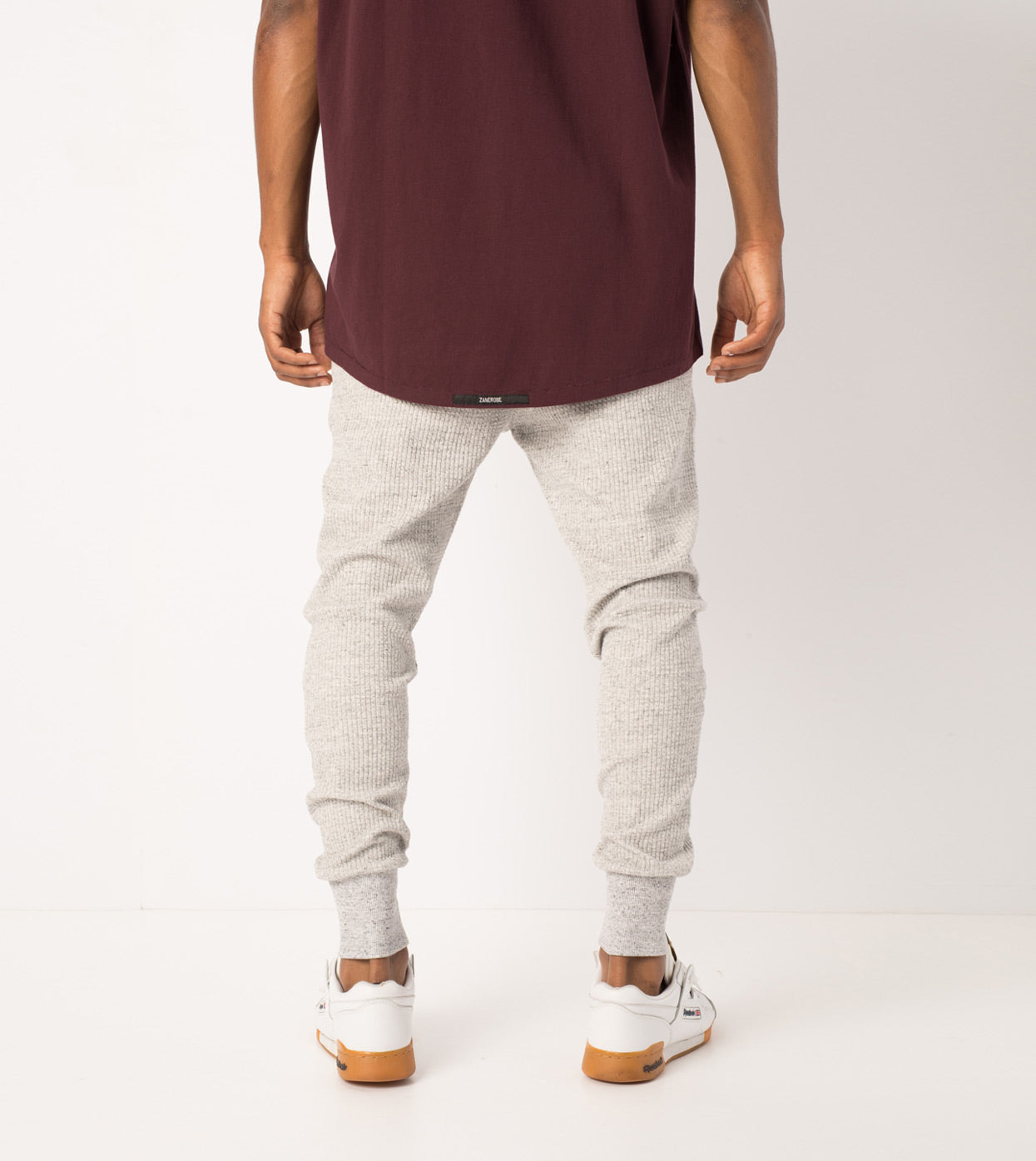 Waffle Blockshot Fleece Pant Storm Marle