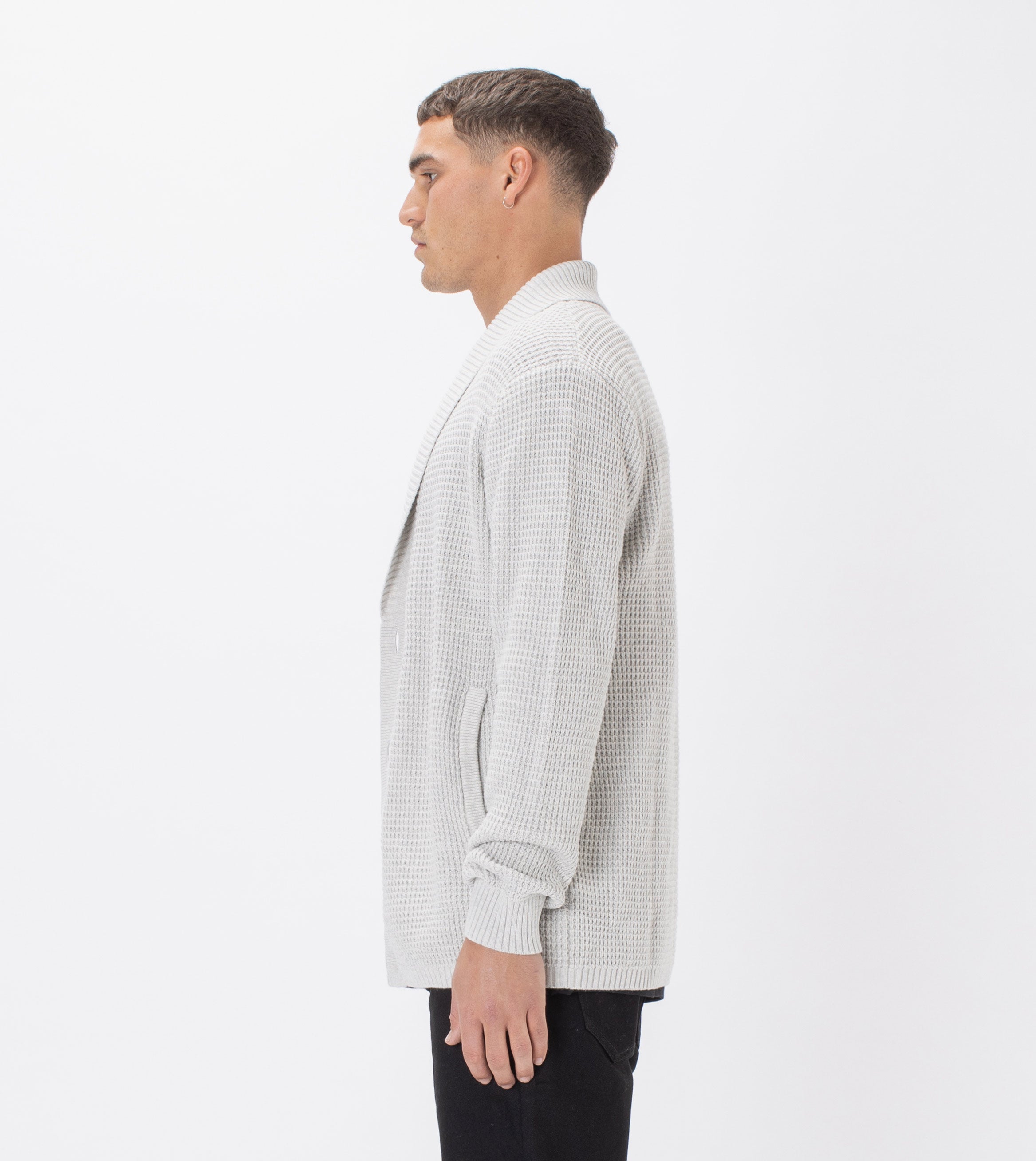 Waffle Harlem Cardigan Blizzard Marle