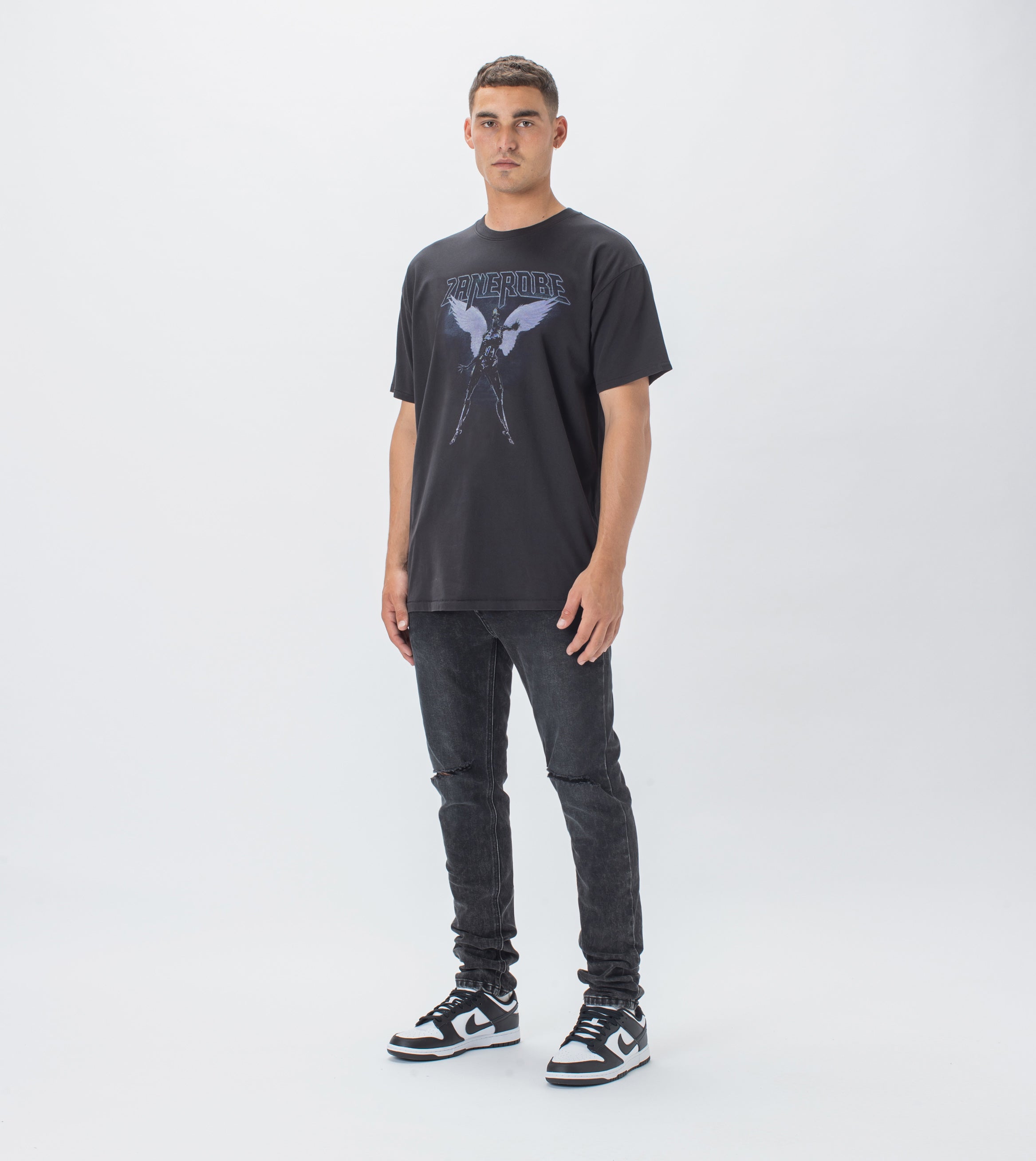 Warrior Box Tee GD Black