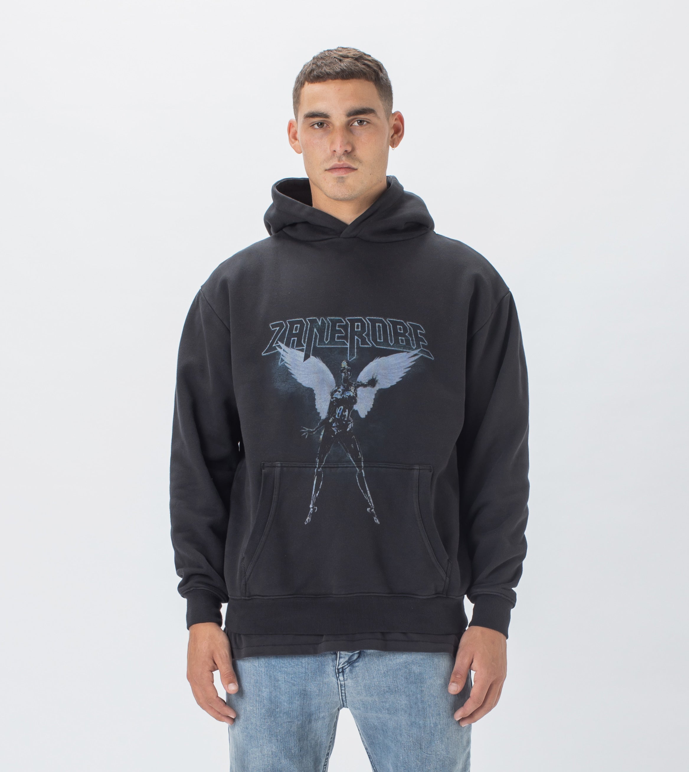 Warrior Lowgo Hood Sweat GD Black