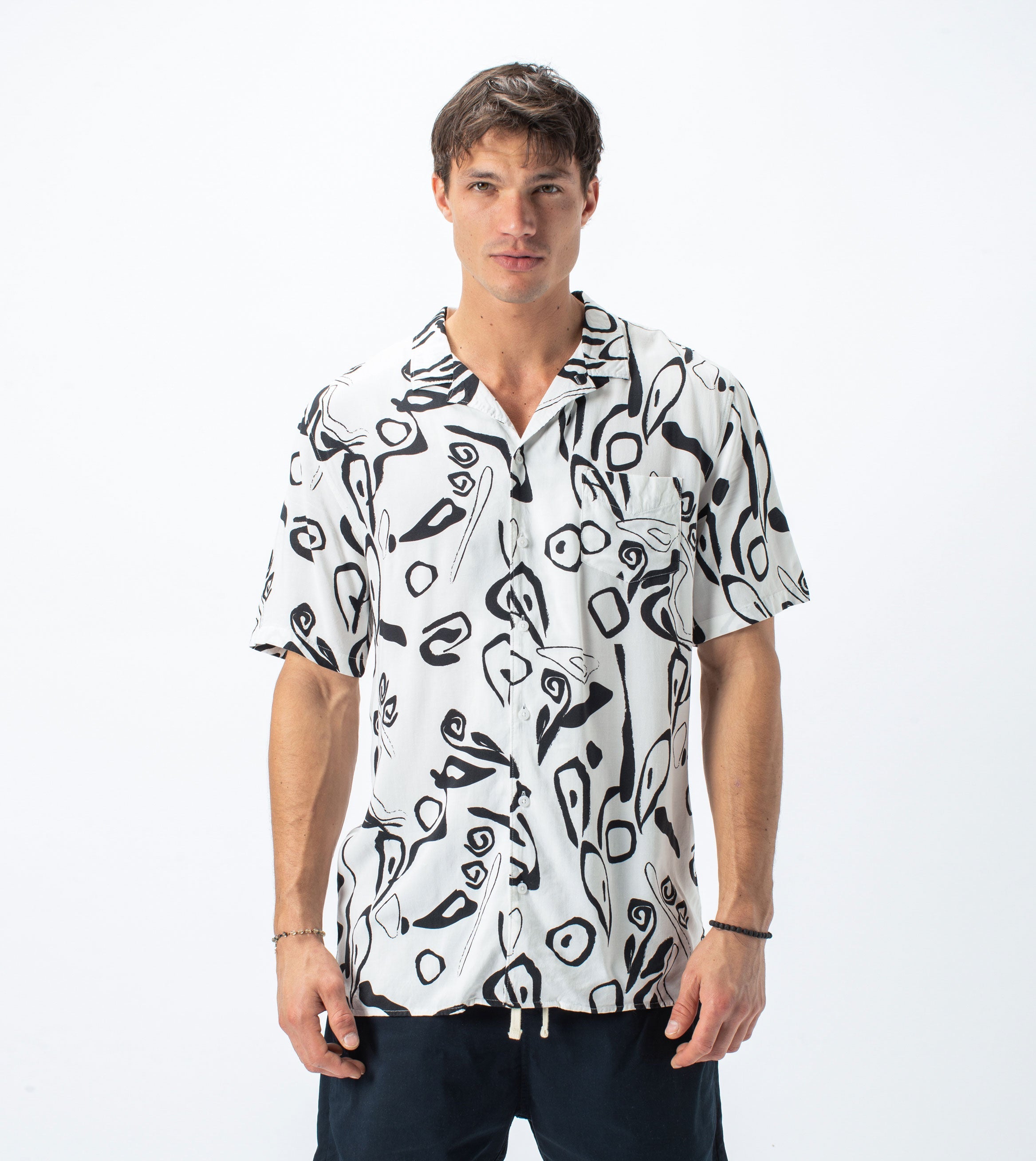 Wes Bloc SS Shirt Milk