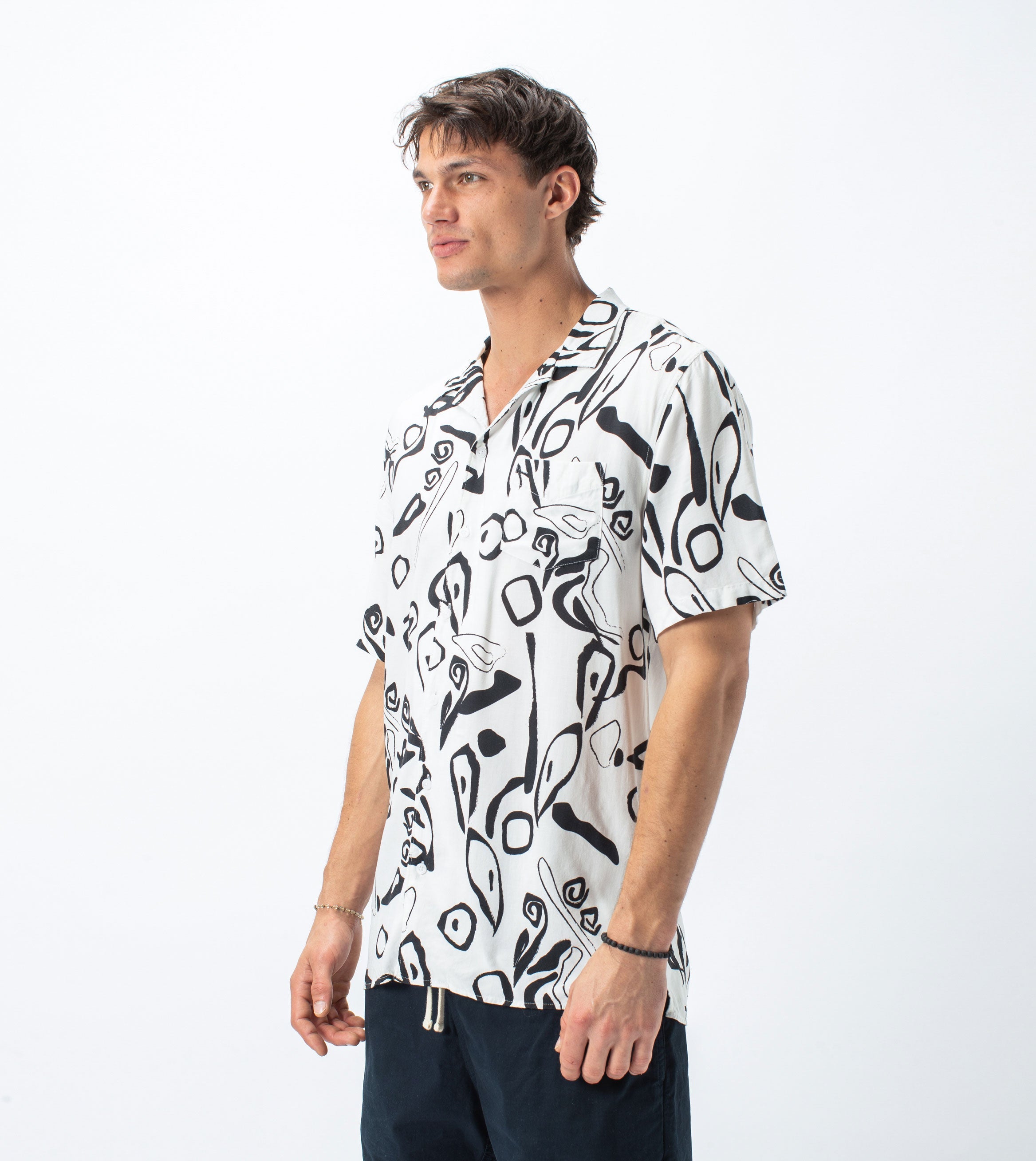 Wes Bloc SS Shirt Milk