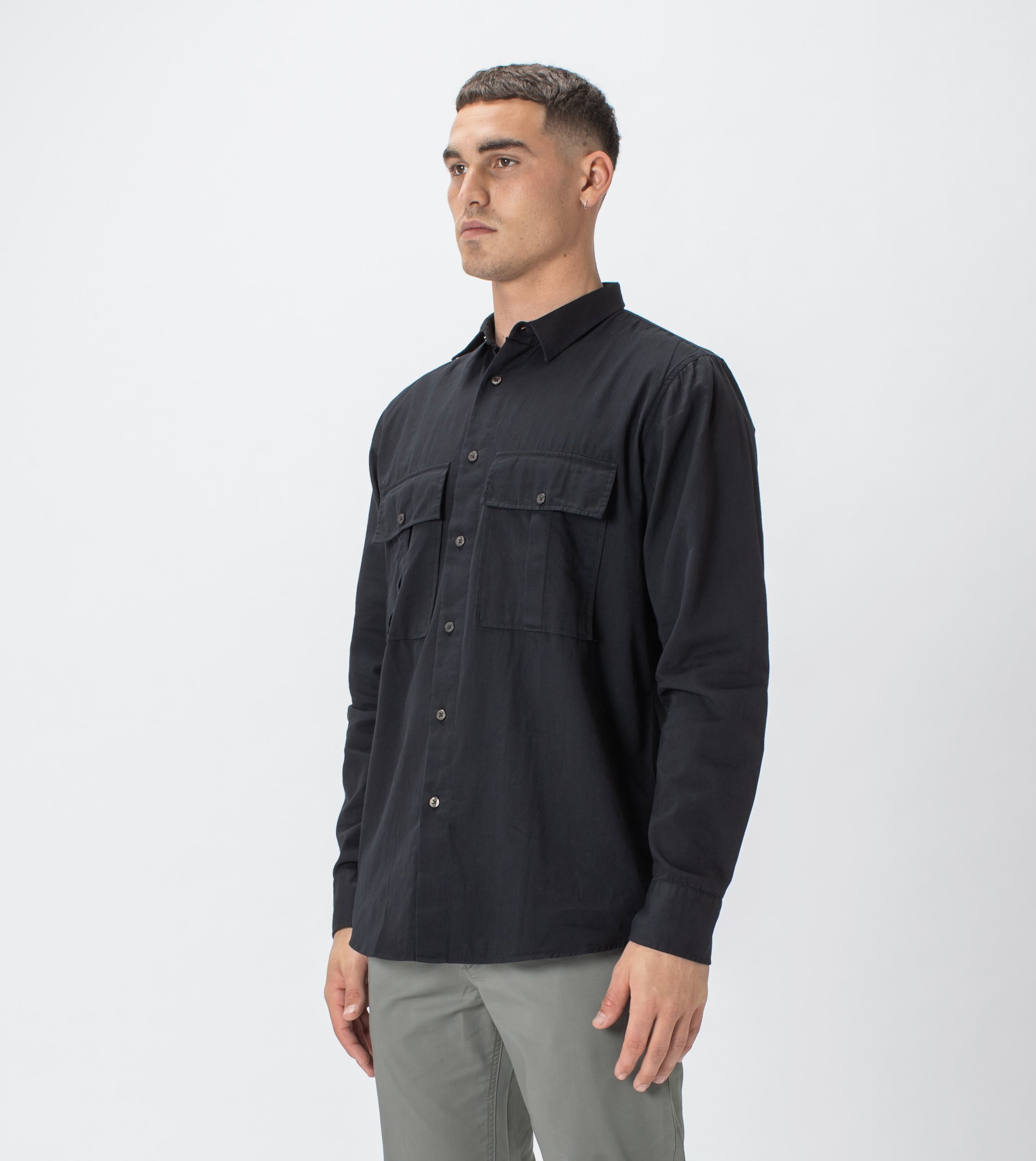Work LS Shirt Black
