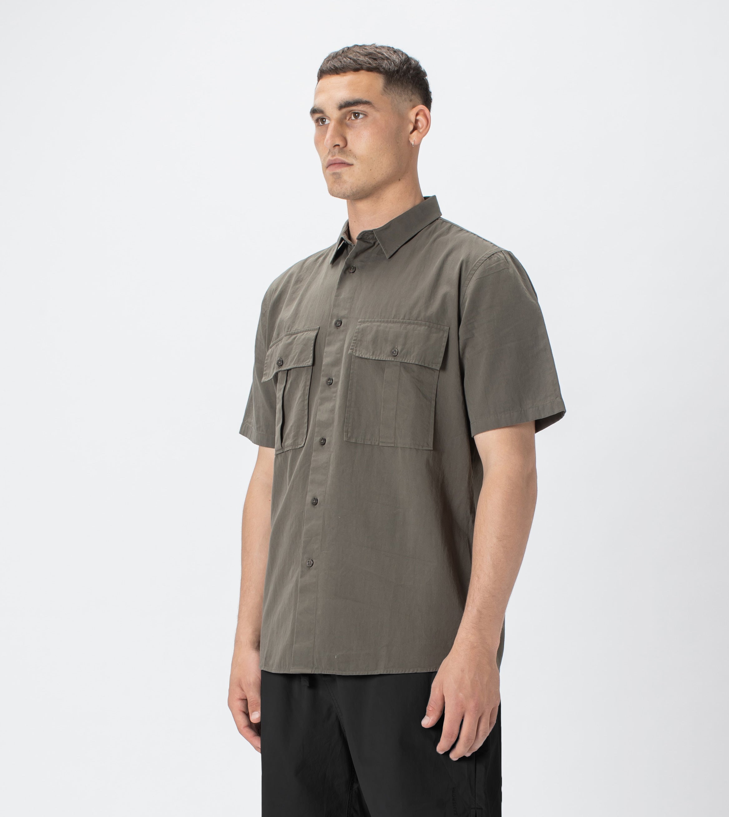 Work SS Shirt Dk Moss