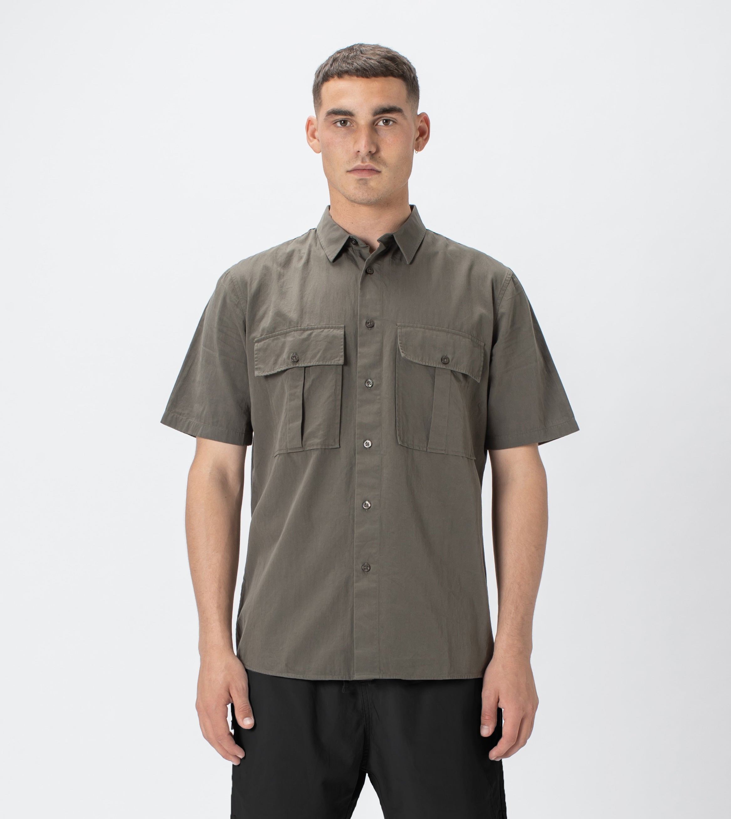 Work SS Shirt Dk Moss