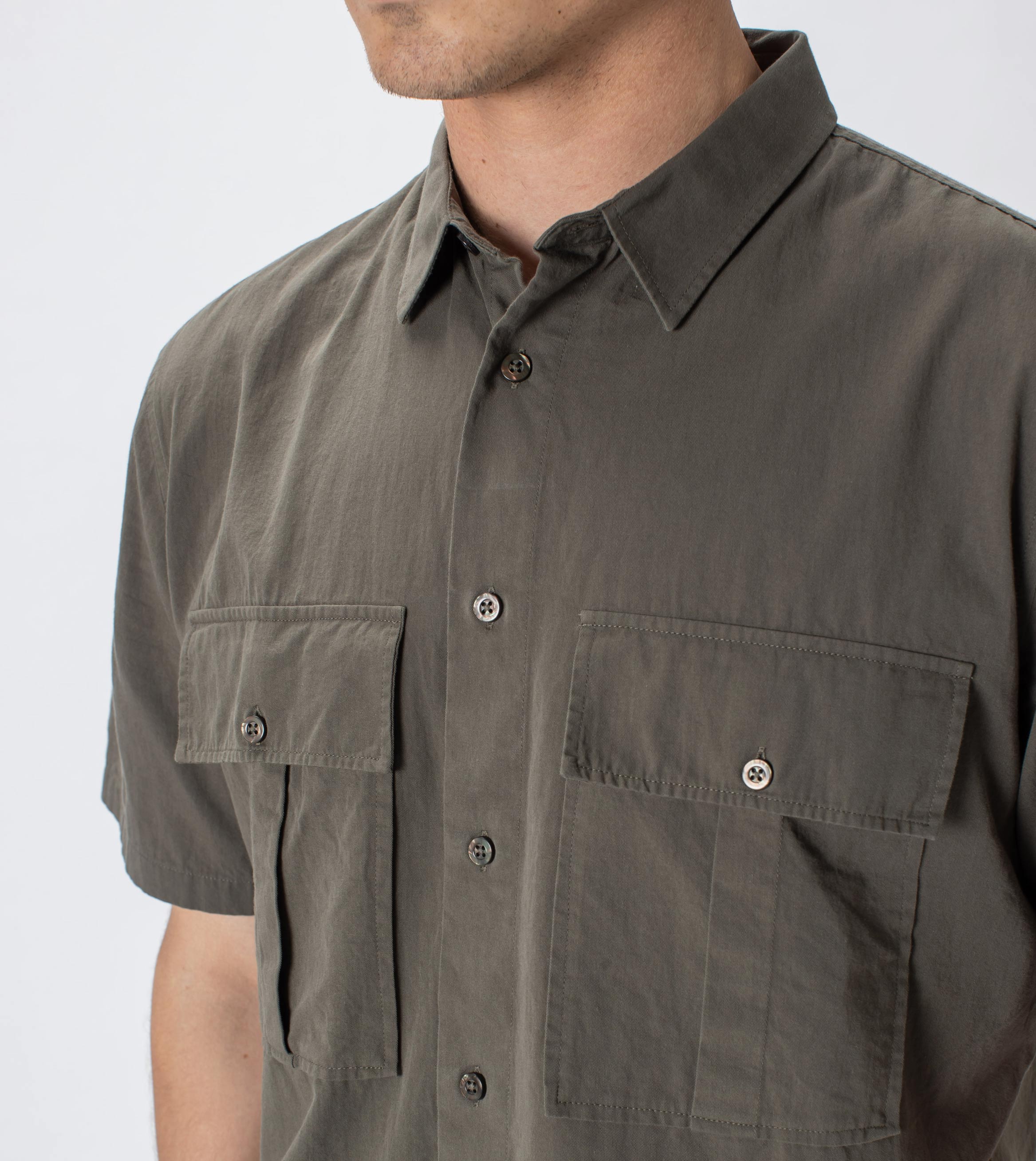 Work SS Shirt Dk Moss