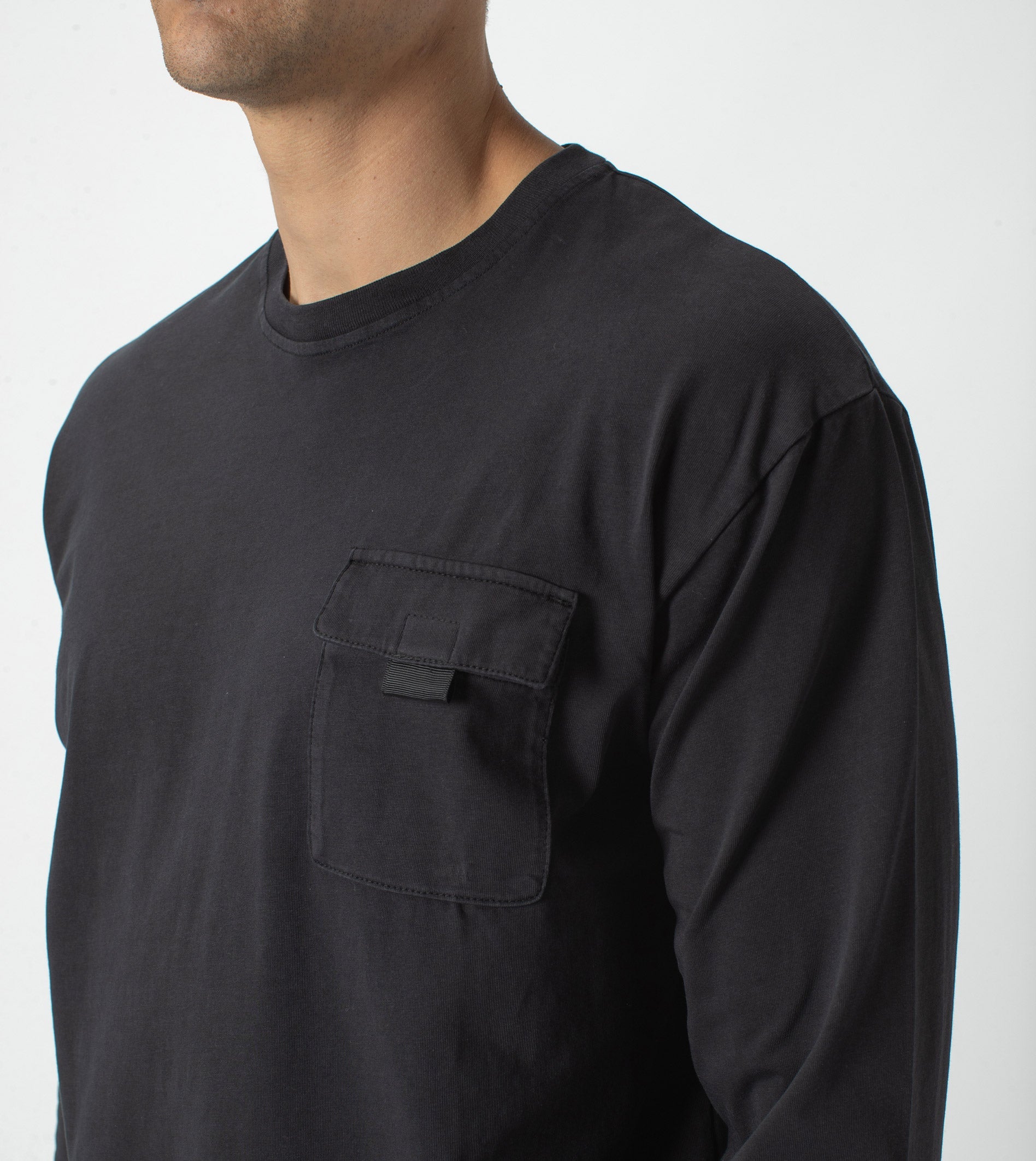 Workwear Box LS Tee Black