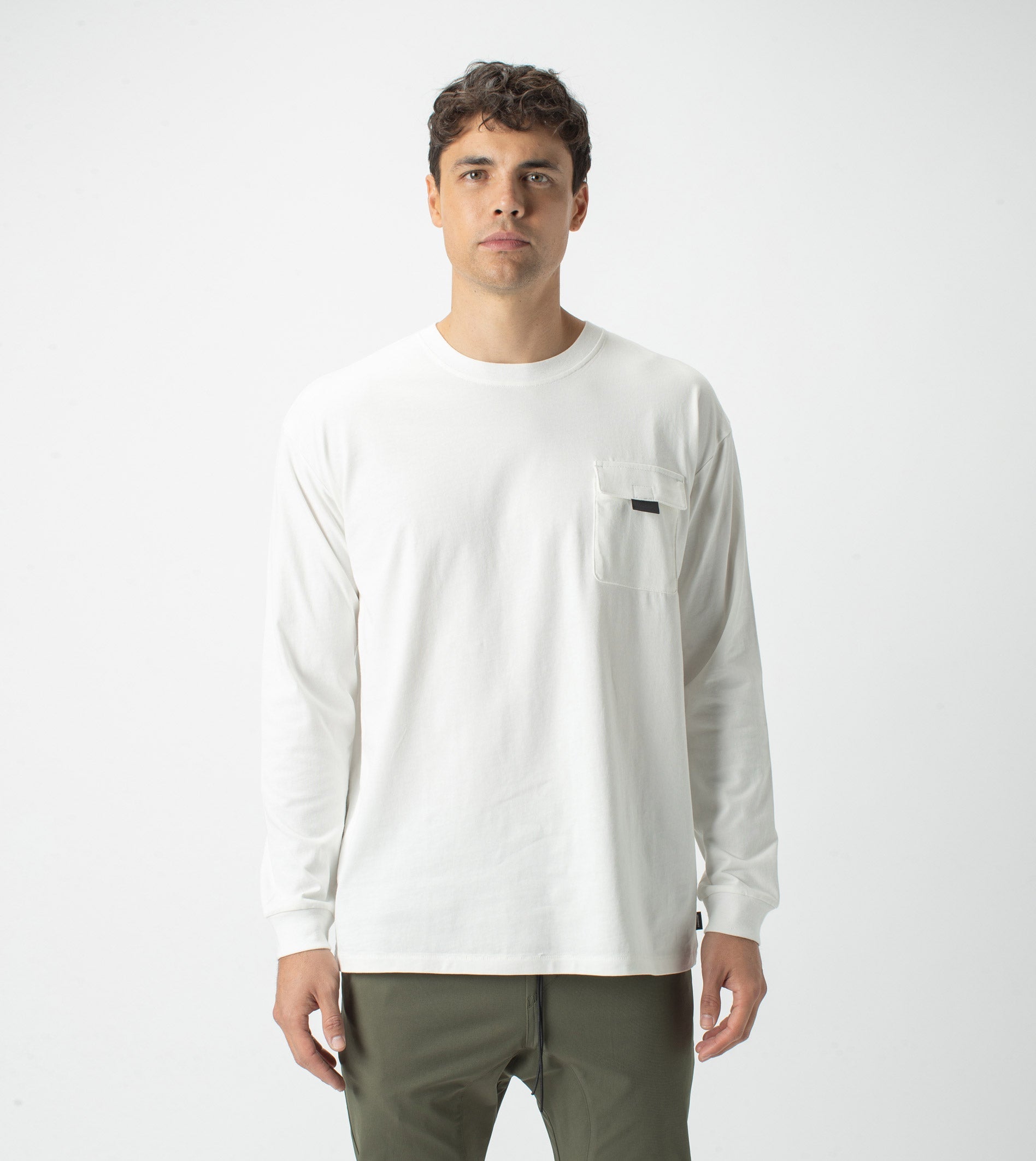 Workwear Box LS Tee Milk
