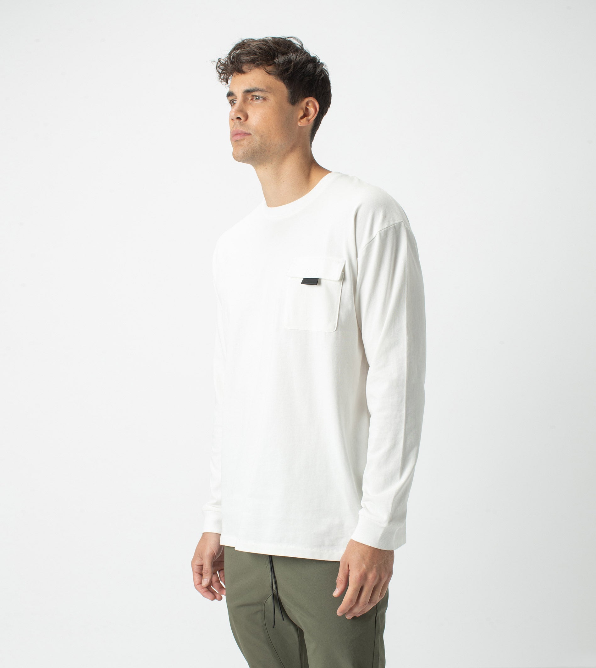 Workwear Box LS Tee Milk