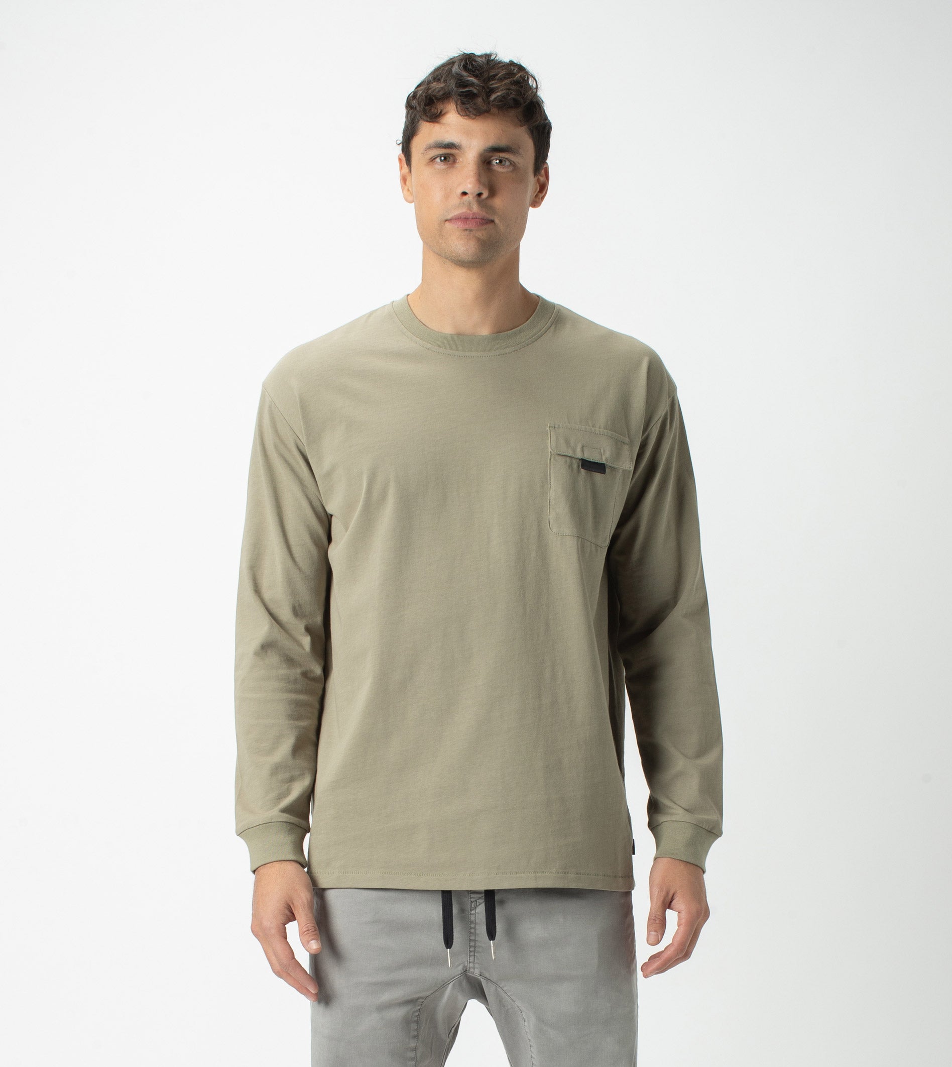 Workwear Box LS Tee Moss