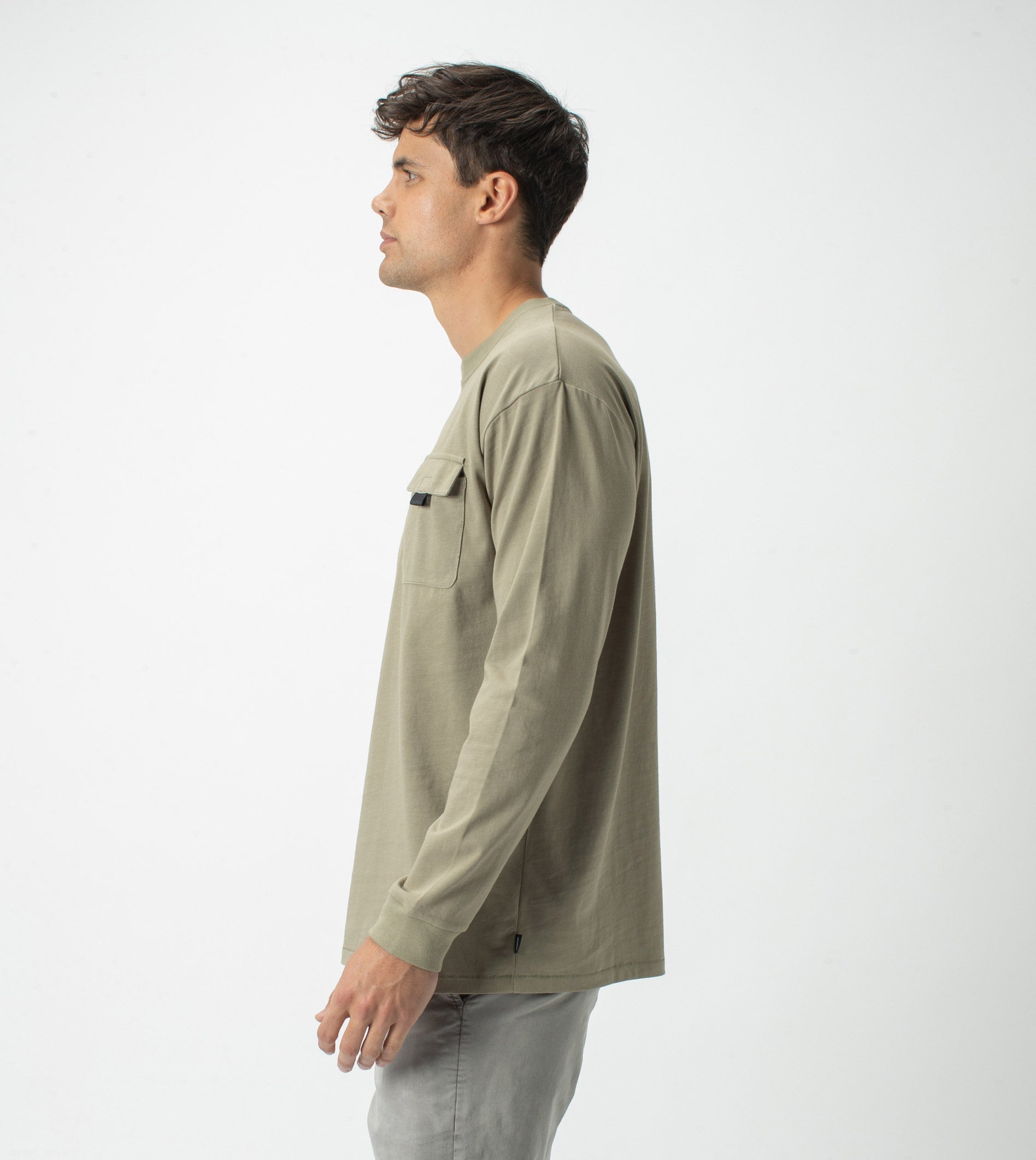 Workwear Box LS Tee Moss
