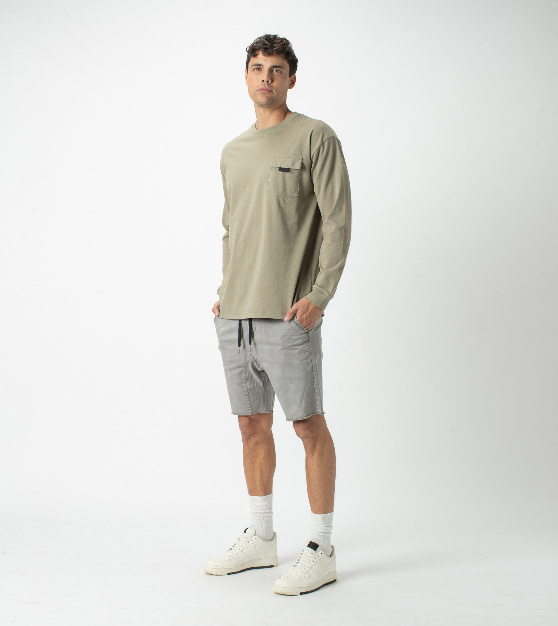 Workwear Box LS Tee Moss