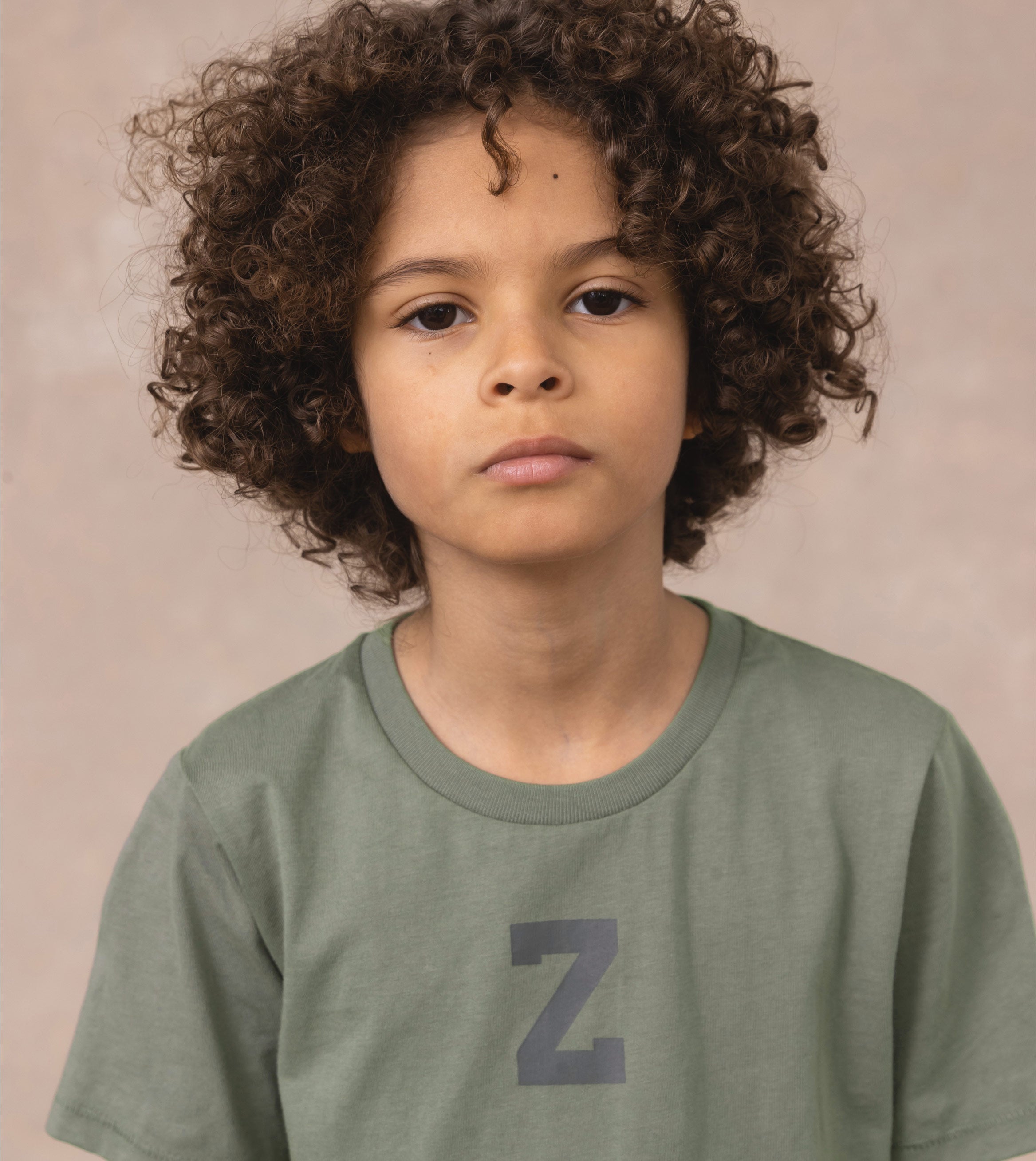 Kids Z Box Tee Dk Moss
