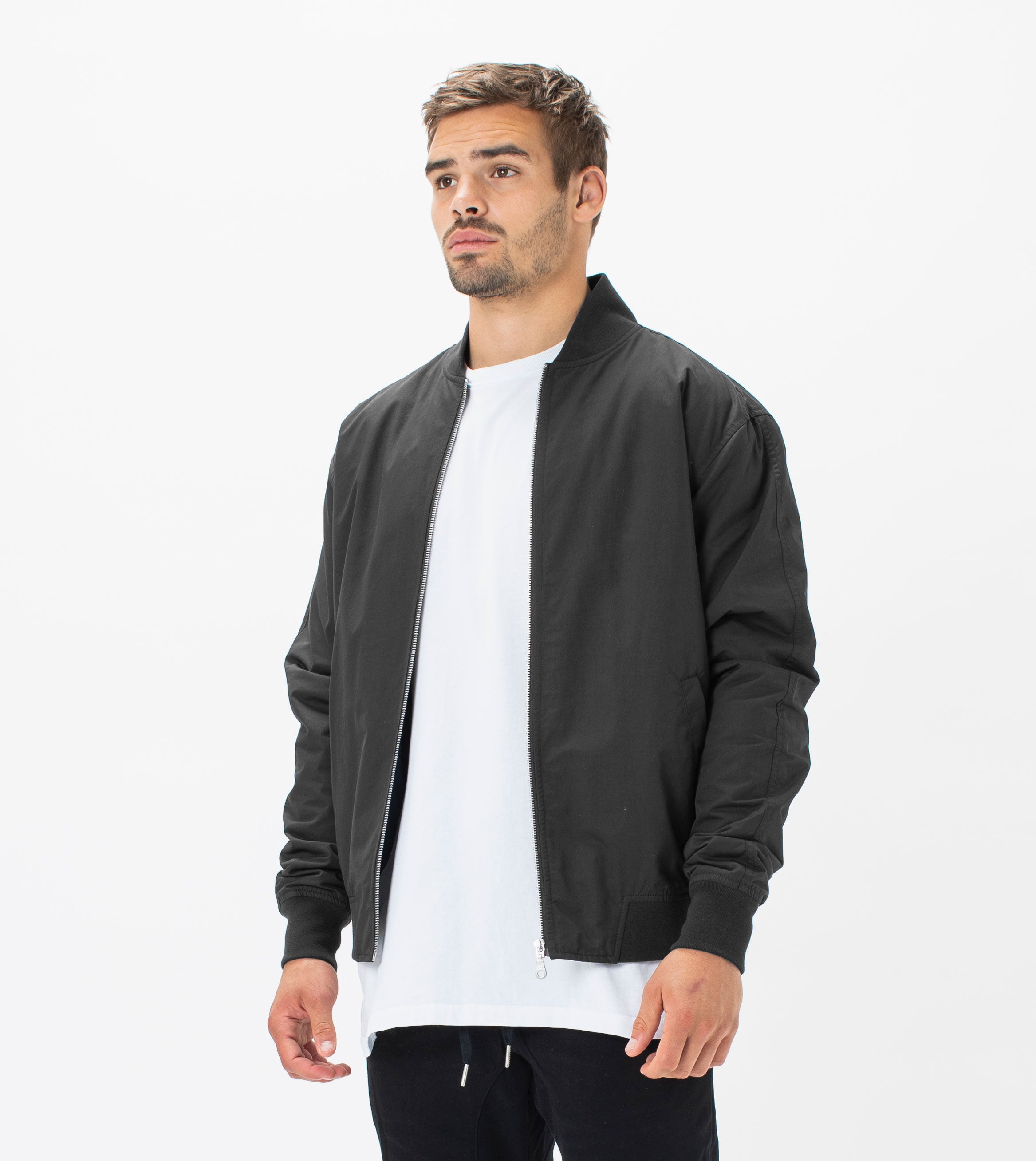 Zane Bomber Jacket Black