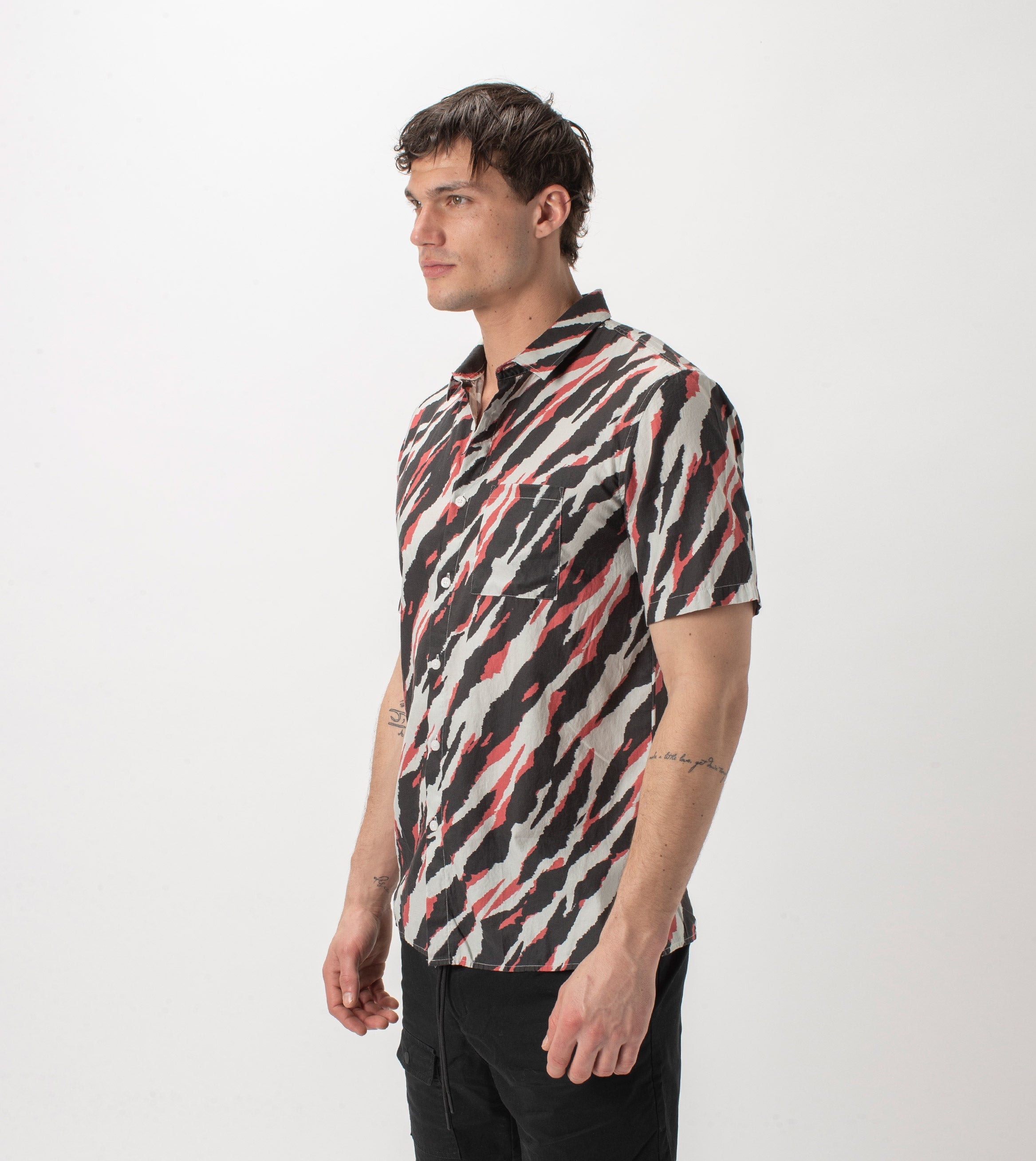 Zebediah SS Shirt Milk/Melon
