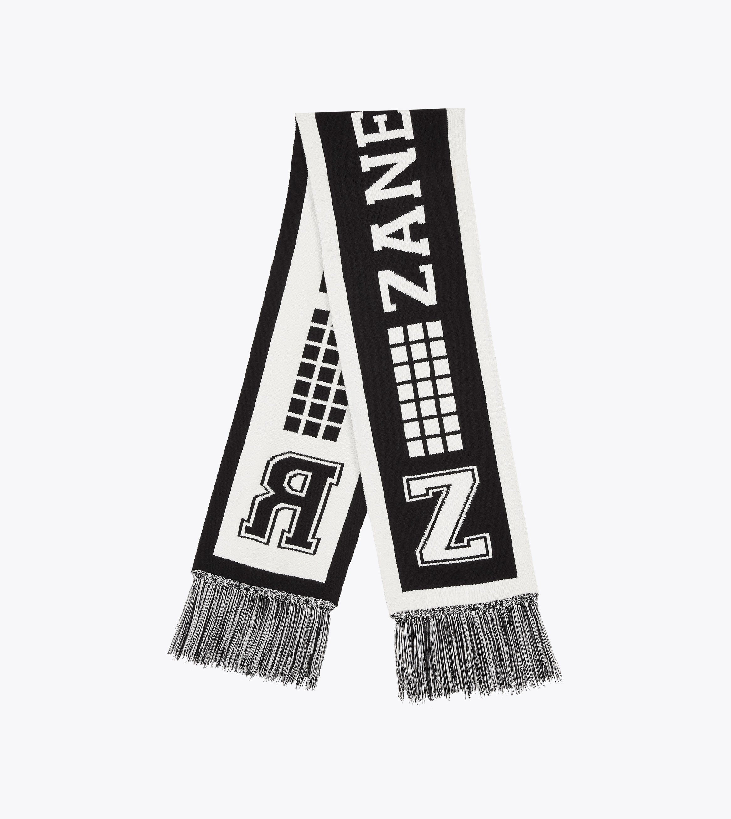 ZR Knitted Scarf Black/White
