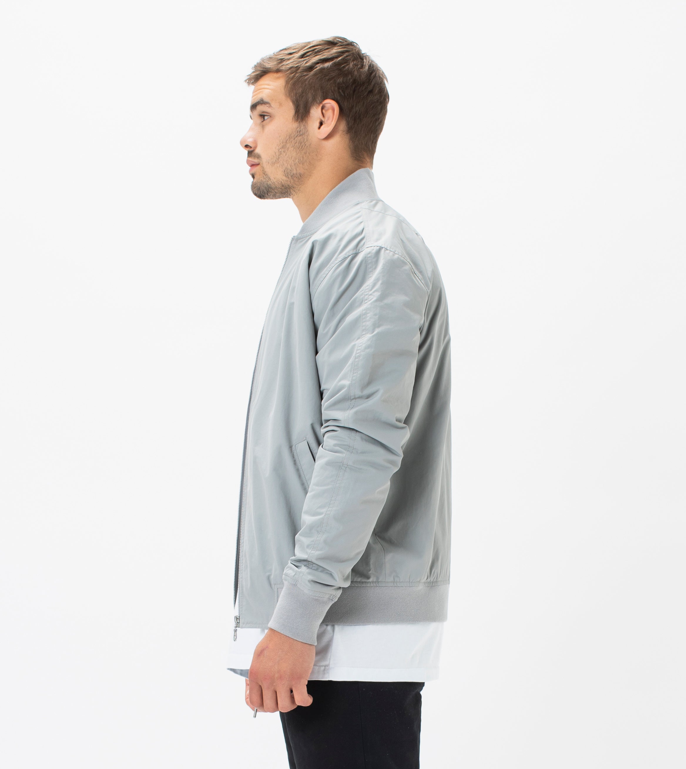 Zane Bomber Jacket Cement