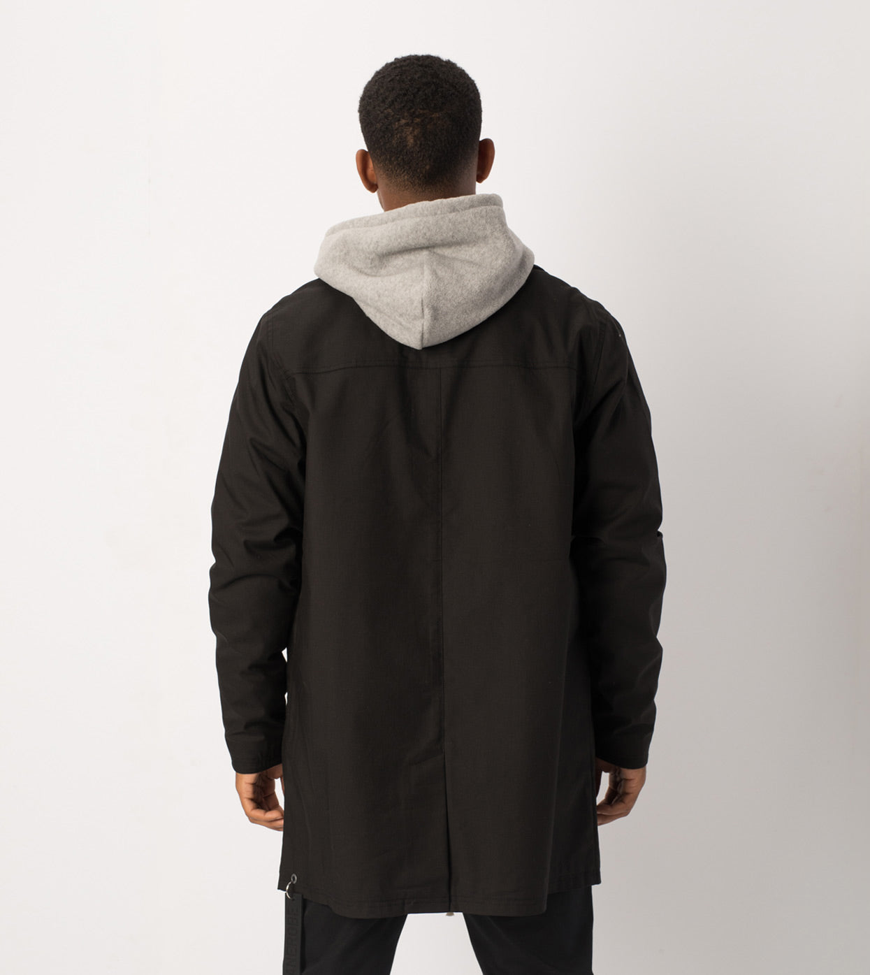 Zip Mac Coat Black