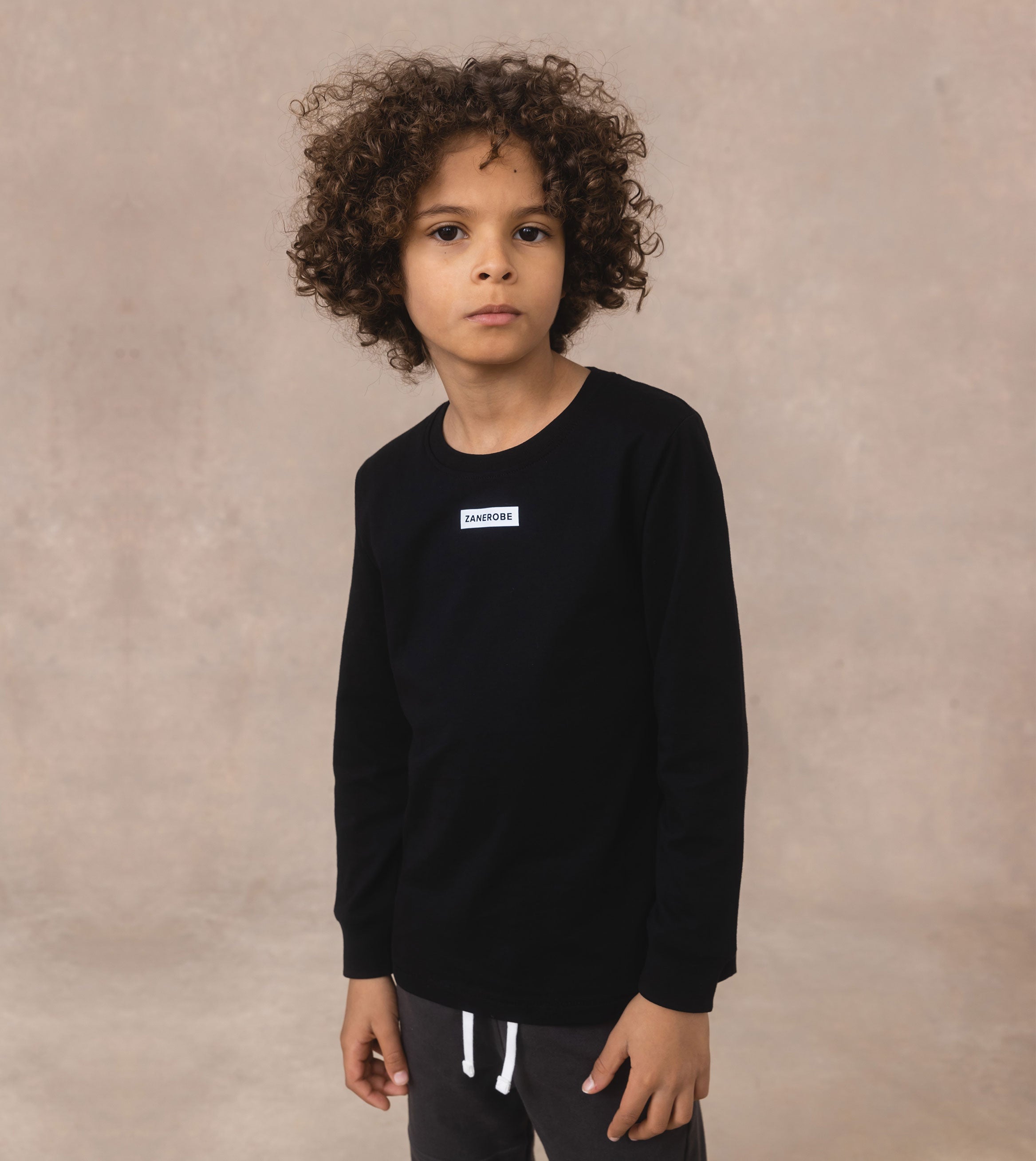 Kids Box LS Tee Black