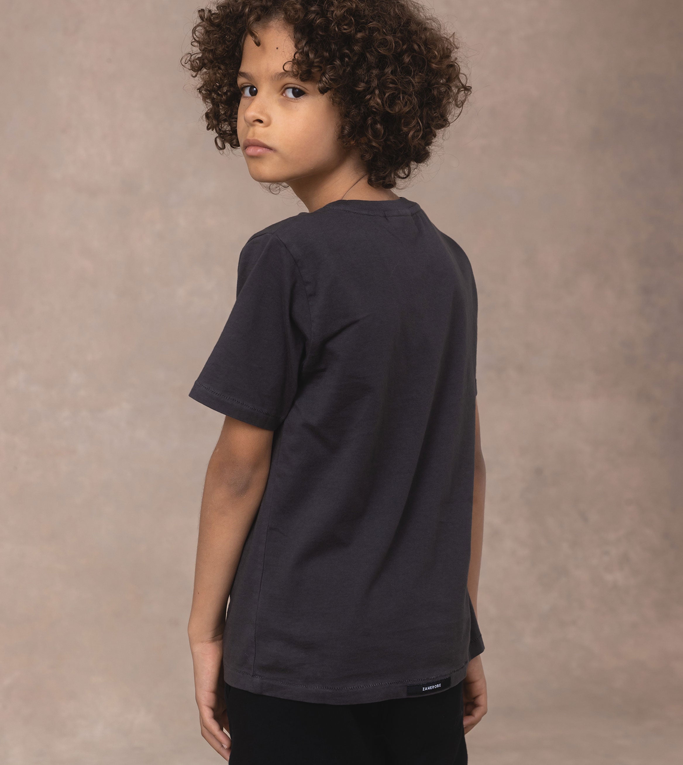 Kids Box Tee GD Dk Grey