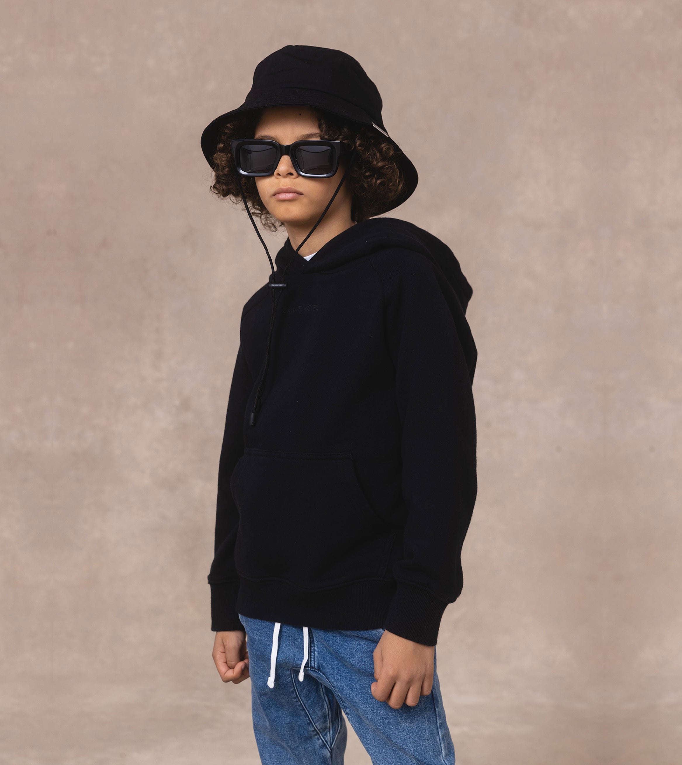Kids Orgo Hoody Black