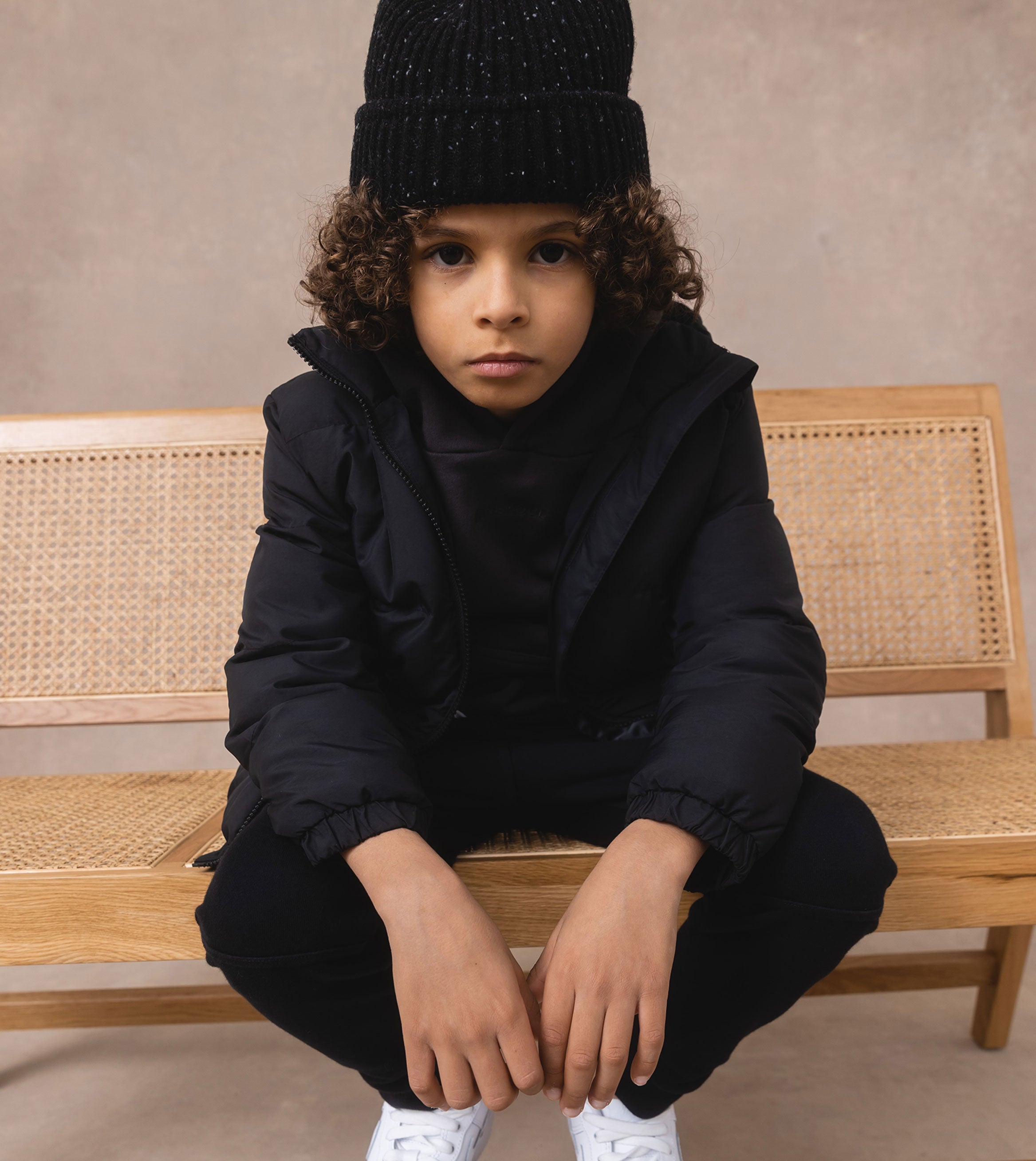 Kids Puffer Jacket Black