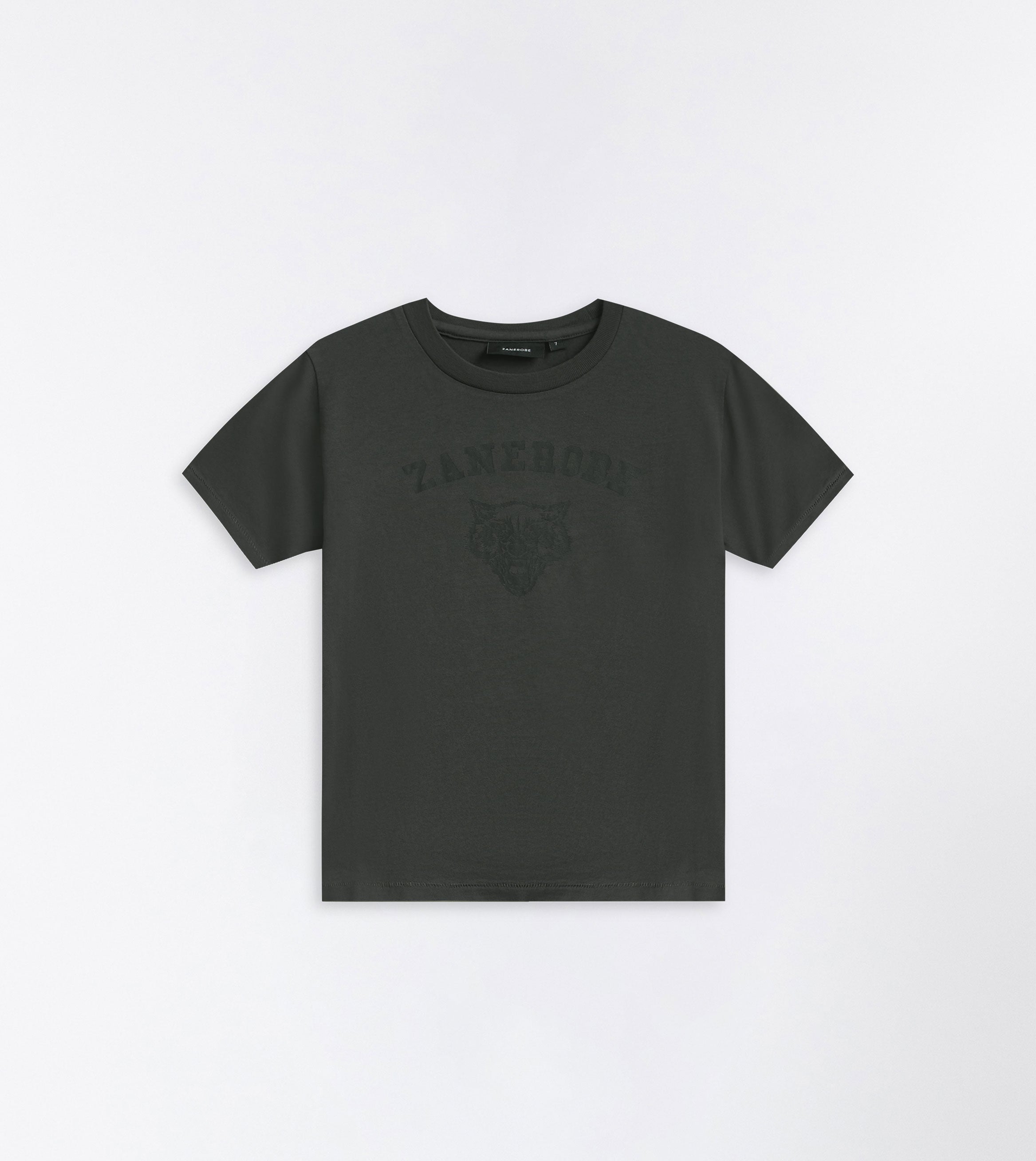 Kids Wolf Box Tee GD Dk Grey