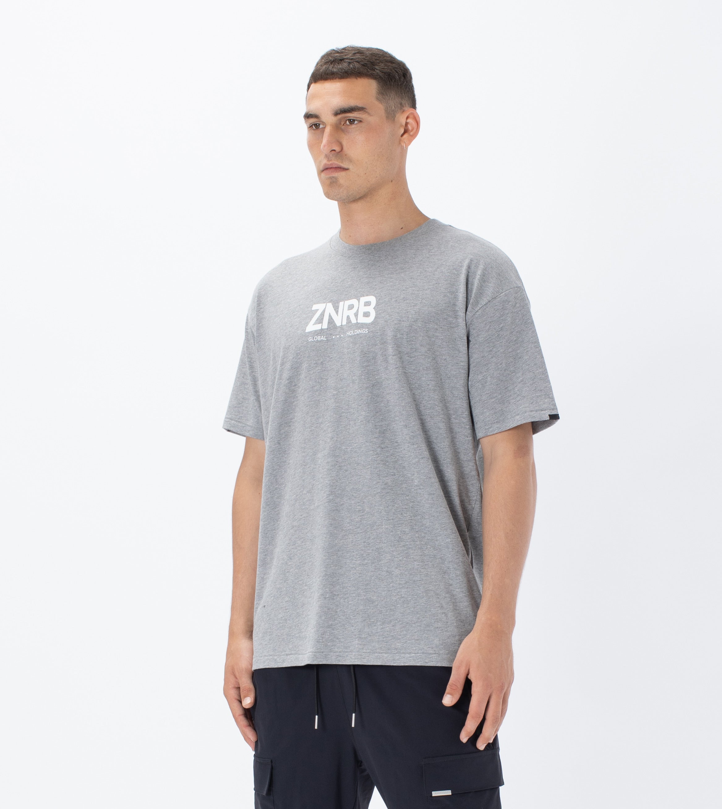 ZNRB Box Tee Dk Grey Marle